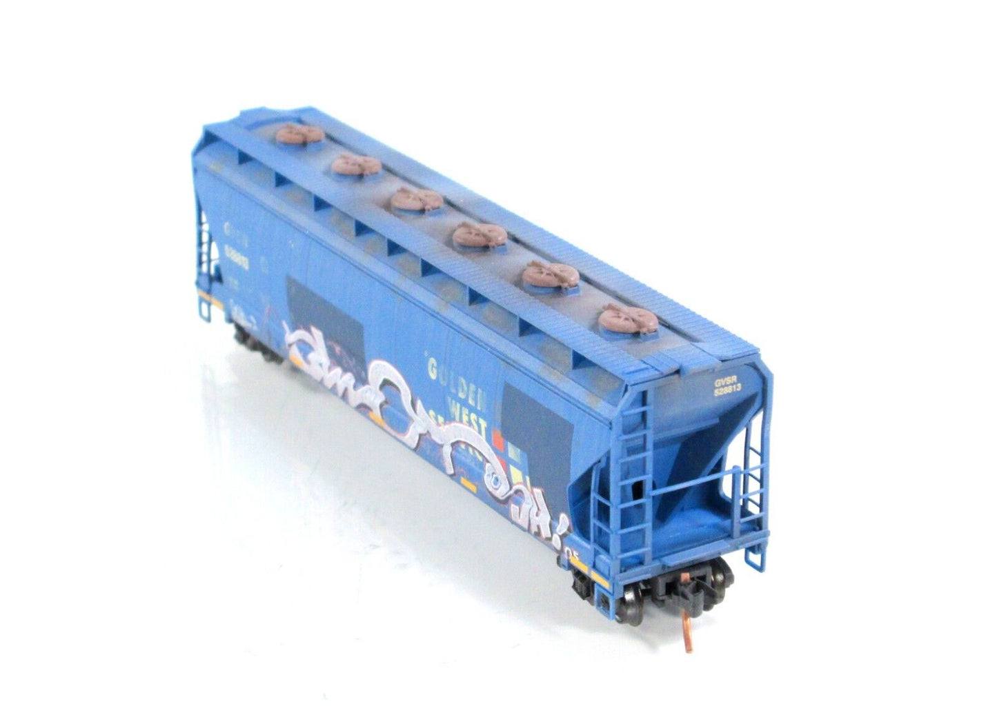 N Scale *GOLDEN WEST* Weathered & Graffiti Hopper #528813 -Micro Trains 09344120