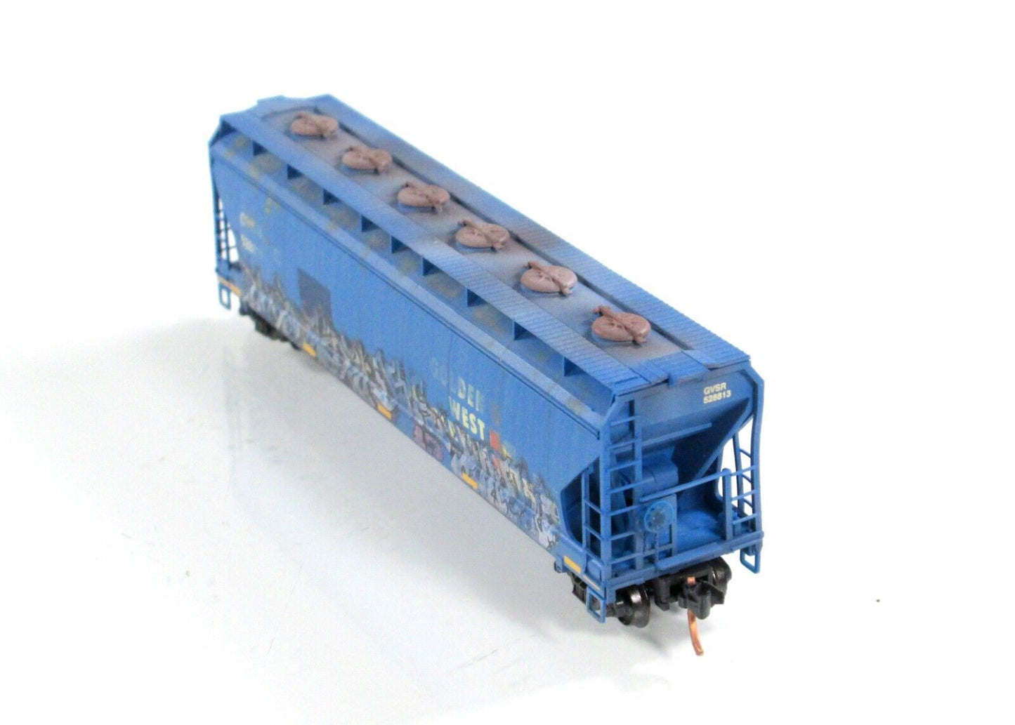 N Scale *GOLDEN WEST* Weathered & Graffiti Hopper #528813 -Micro Trains 09344120