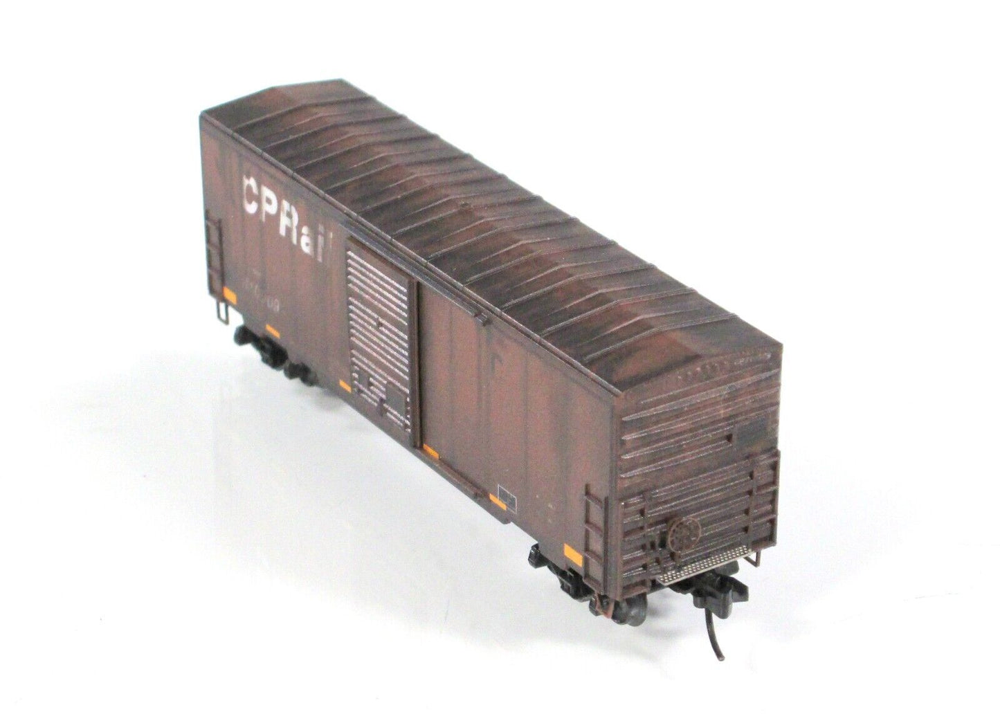 N Scale **CP RAIL** Weathered & Graffiti Box Car #410009 - Micro Trains 02444460