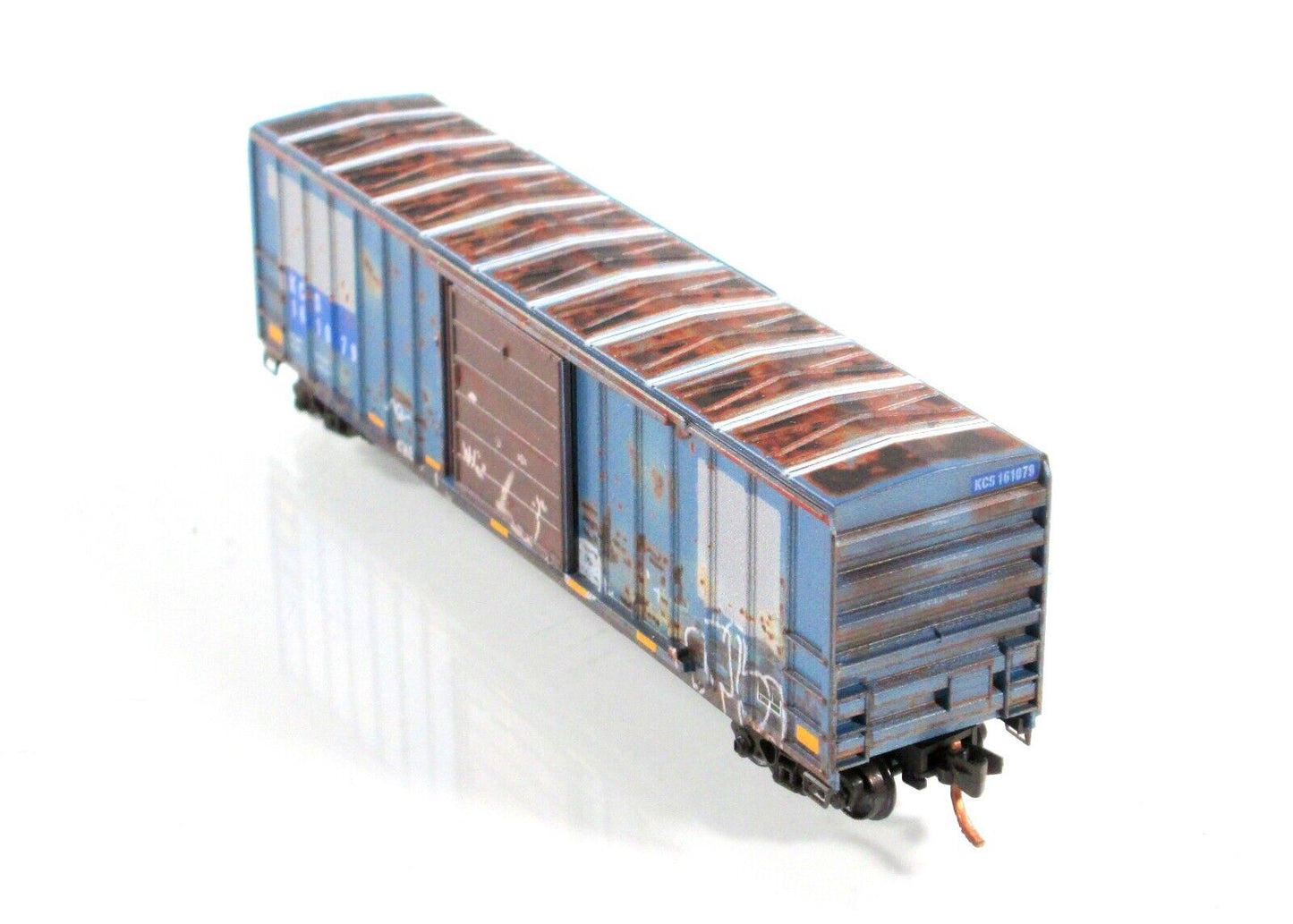 N Scale **KCS** Weathered & Graffiti 50' Box Car #161079 - Micro Trains 02544096