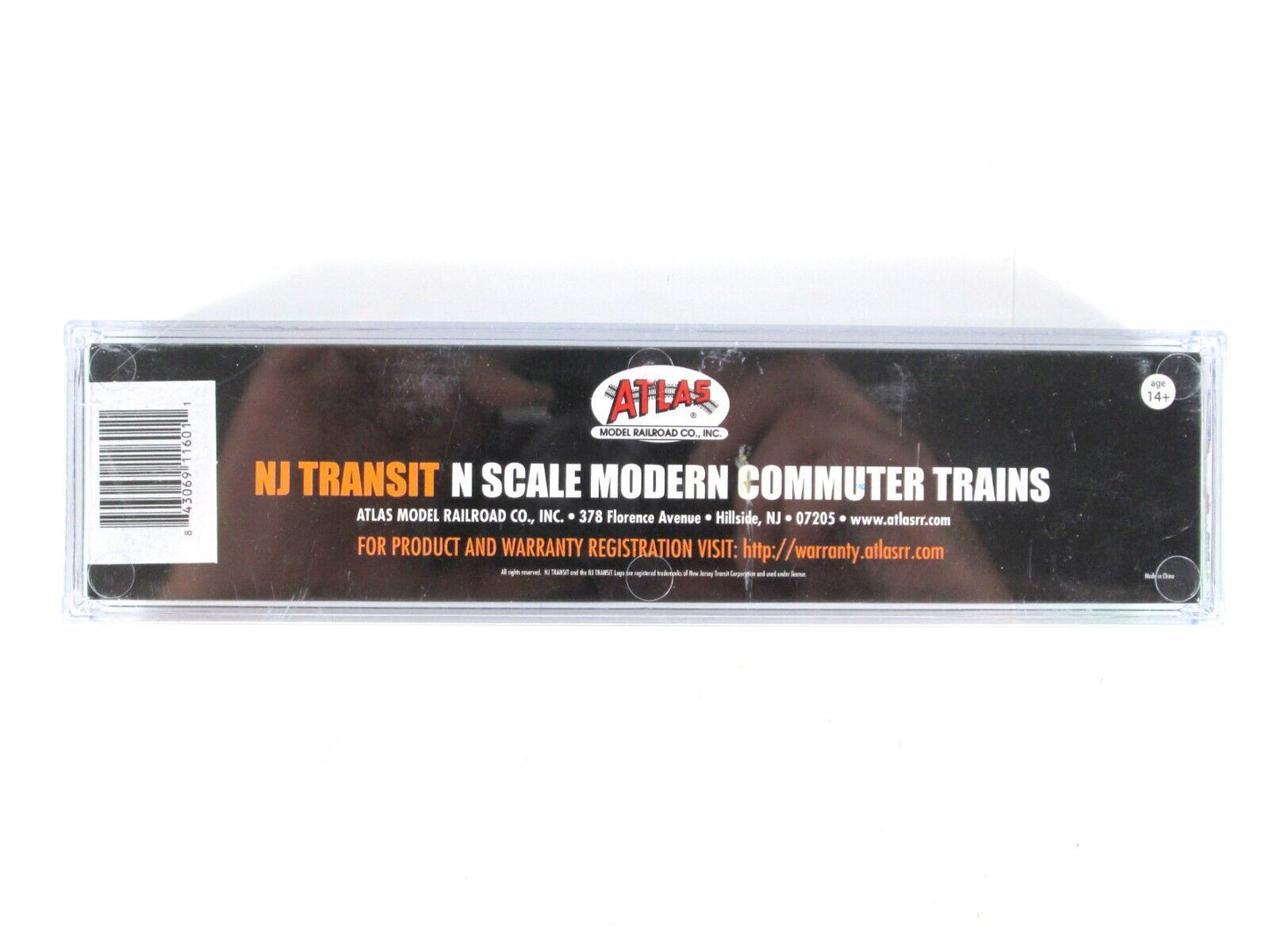 N Scale NEW JERSEY TRANSIT Multi-Level Coach, Interior, #7007 - Atlas 40 004 044