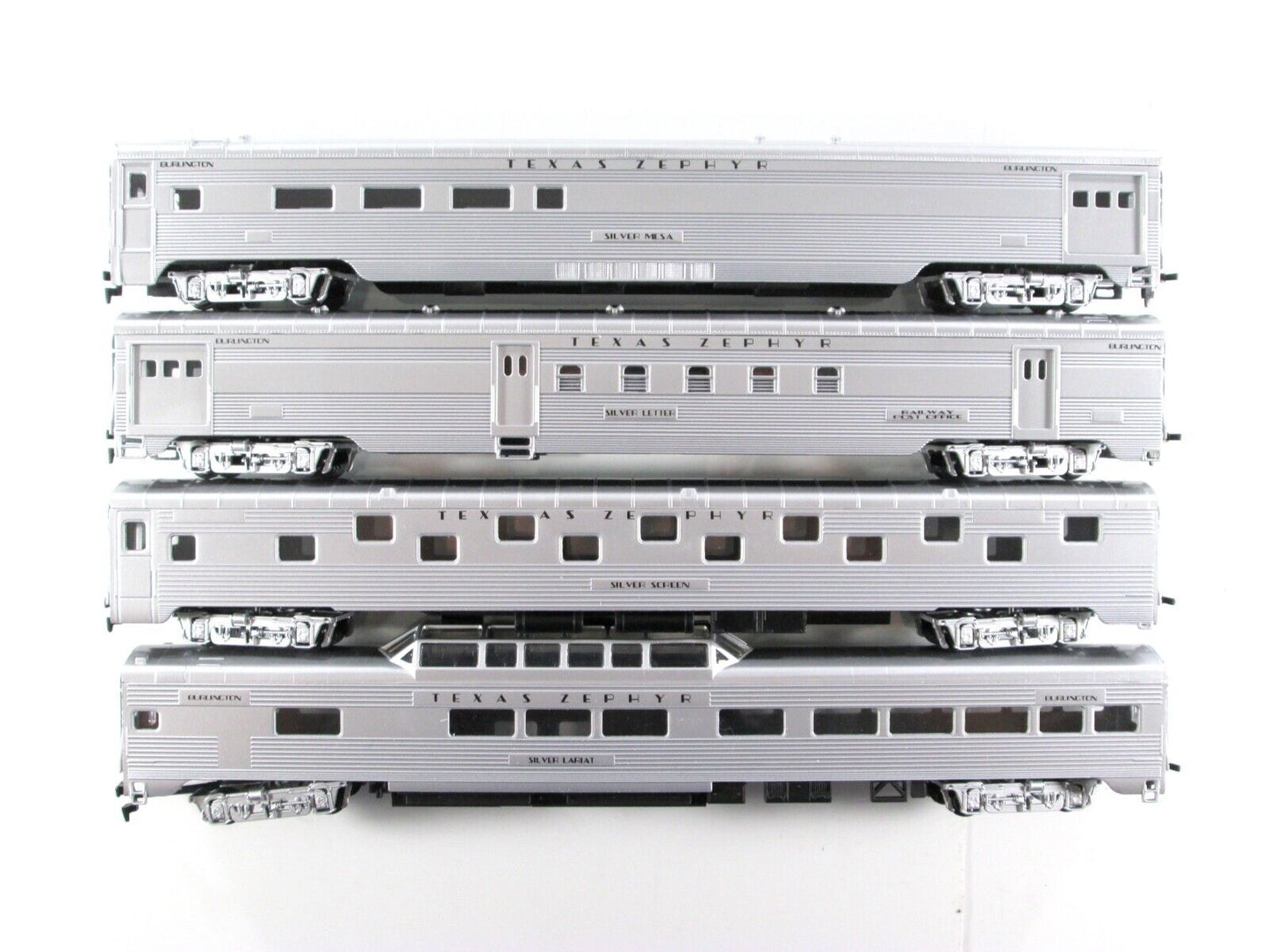 HO Scale BURLINGTON *TEXAS ZEPHYR* Lightweight Passenger 8-Car Set - IHC 47308