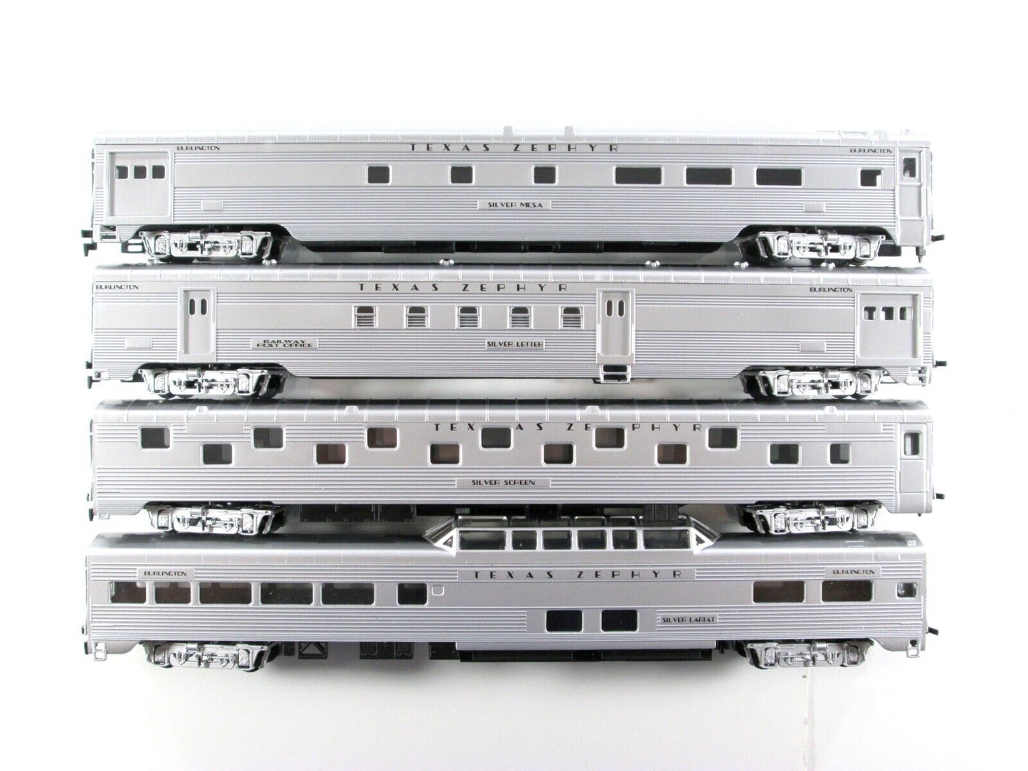 HO Scale BURLINGTON *TEXAS ZEPHYR* Lightweight Passenger 8-Car Set - IHC 47308