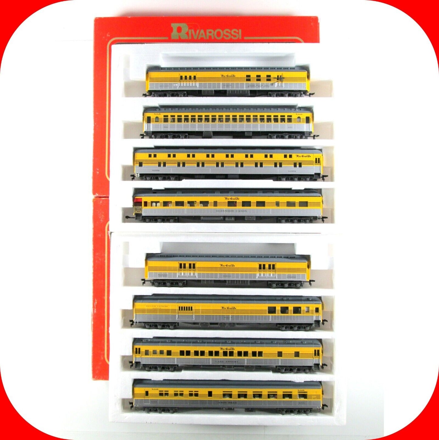 HO Scale DENVER RIO GRANDE 1920s Set, Interiors Passengers Rivarossi 6920, 6921