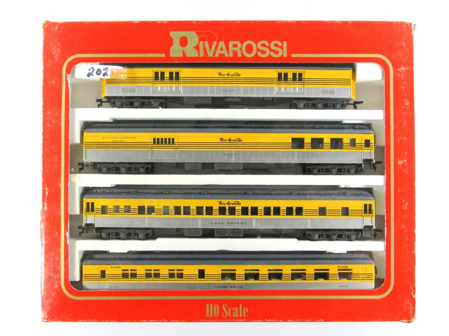 HO Scale DENVER RIO GRANDE 1920s Set, Interiors Passengers Rivarossi 6920, 6921