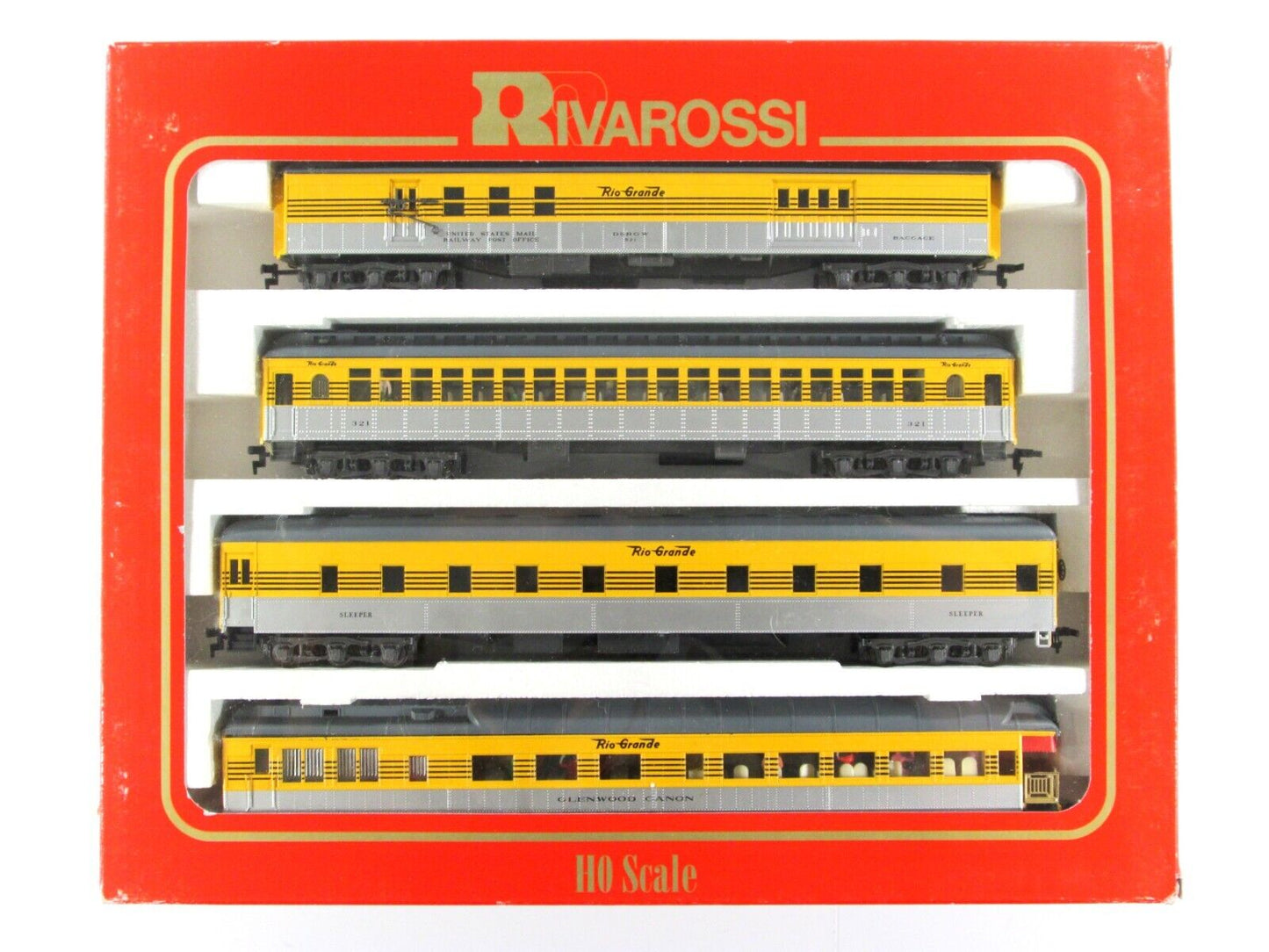 HO Scale DENVER RIO GRANDE 1920s Set, Interiors Passengers Rivarossi 6920, 6921