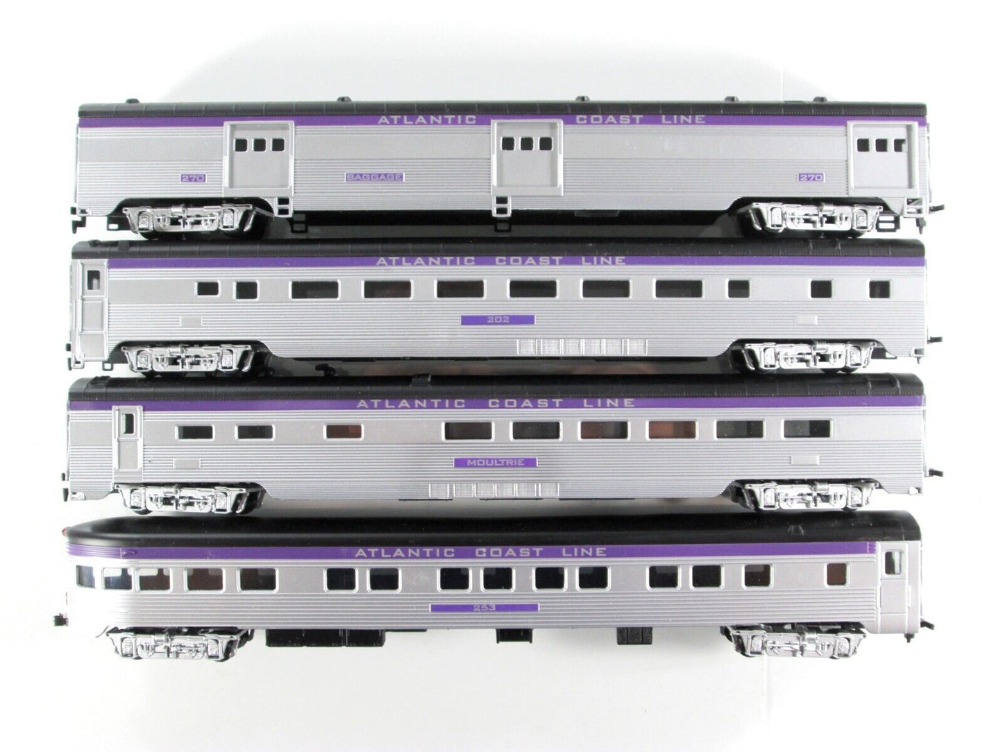 HO Scale ATLANTIC COAST LINE Lightweight Passenger Car 8-Pack Set -- IHC 47758