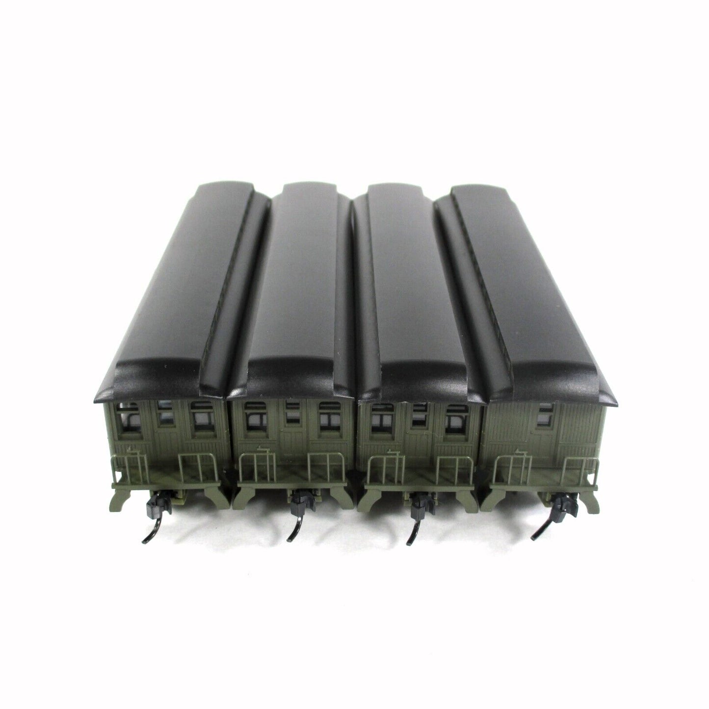 N Scale SANTA FE Overland Old-Time Passenger Car 4-Pack Set ------ Athearn 11851