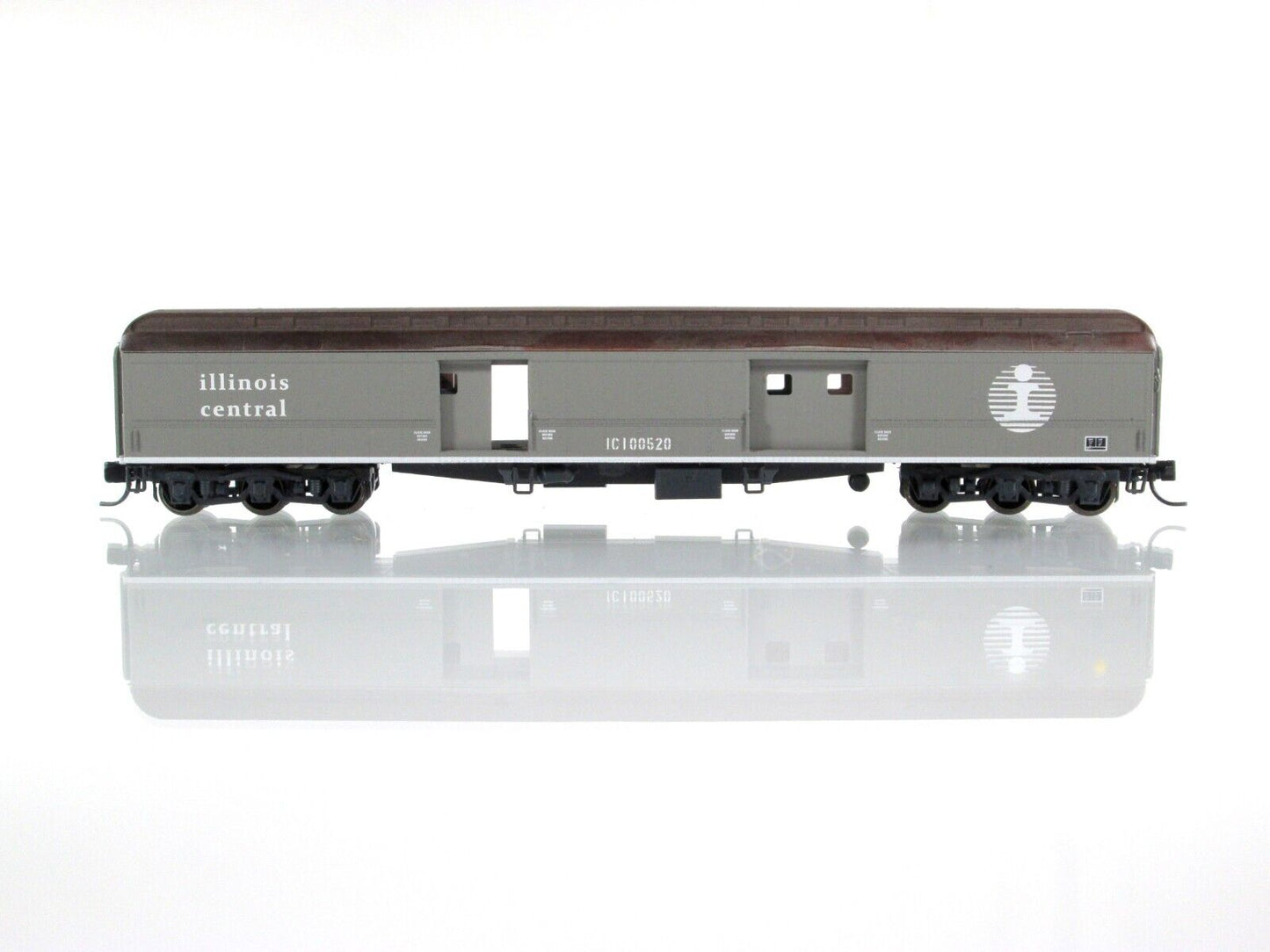 N Scale ILLINOIS CENTRAL **DEATH STAR** MOW Baggage #100520 - WHEELS of TIME 312