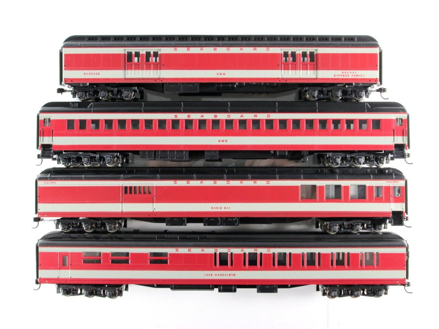HO Scale SEABOARD *ORANGE BLOSSOM SPECIAL* 8-Car Set -- IHC 49608, Knuckle Cplrs