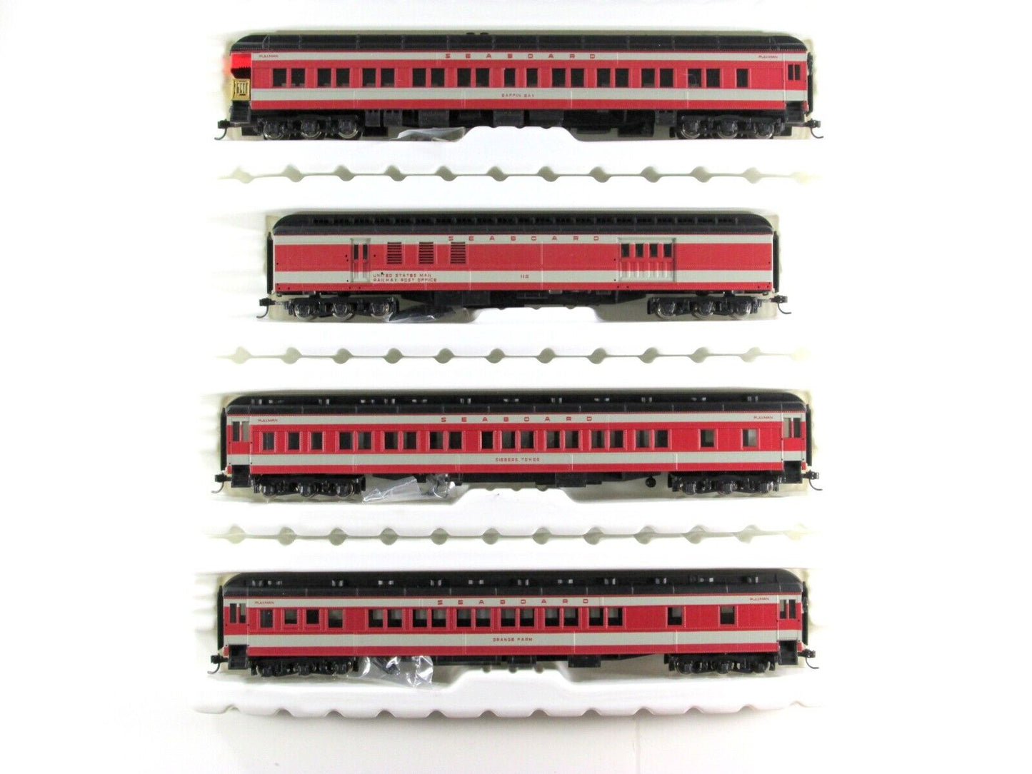 HO Scale SEABOARD *ORANGE BLOSSOM SPECIAL* 8-Car Set -- IHC 49608, Knuckle Cplrs