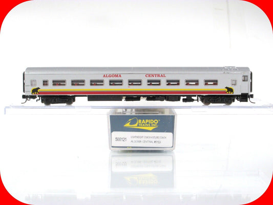 N Scale ALGOMA CENTRAL Lighted Passenger Coach, AC #5483 -- Rapido TRAINS 500121