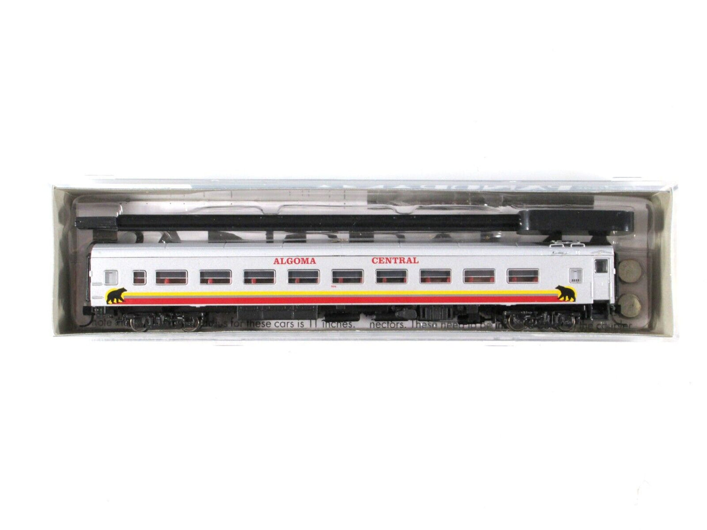 N Scale ALGOMA CENTRAL Lighted Passenger Coach, AC #5483 -- Rapido TRAINS 500121