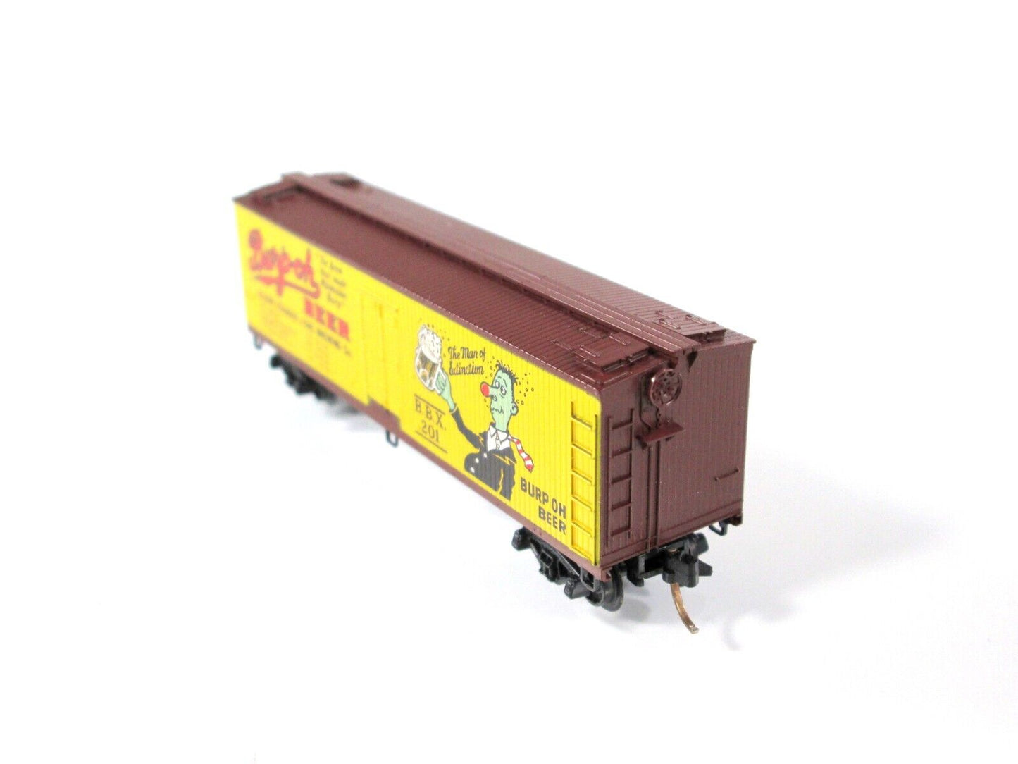 N Scale BURP-OH BEER 40' Wood Ice Reefer  - BBX 4115 -  Kadee Micro Trains 47100