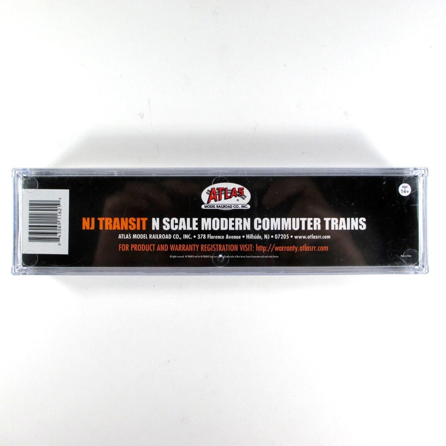 N Scale NEW JERSEY TRANSIT Safety Slogan Passenger Coach #7756, Atlas 40 004 064