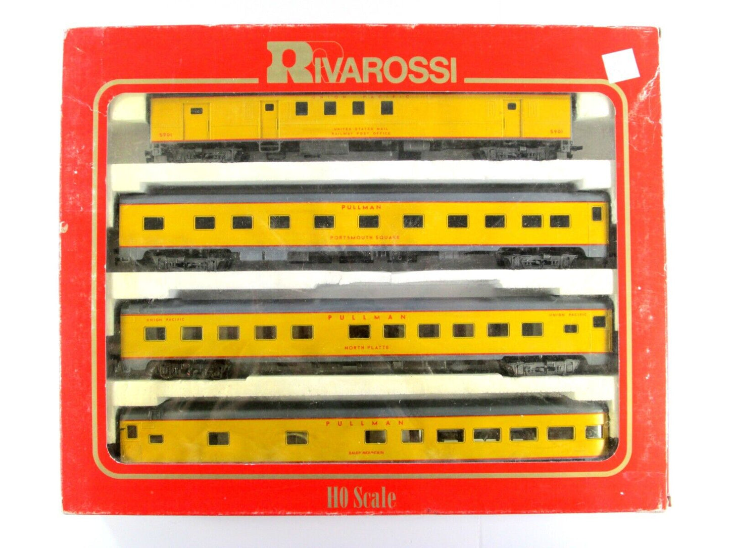 HO Scale UNION PACIFIC 1930s  *EXCURSION* Passenger 4-Car Set B - Rivarossi 6963