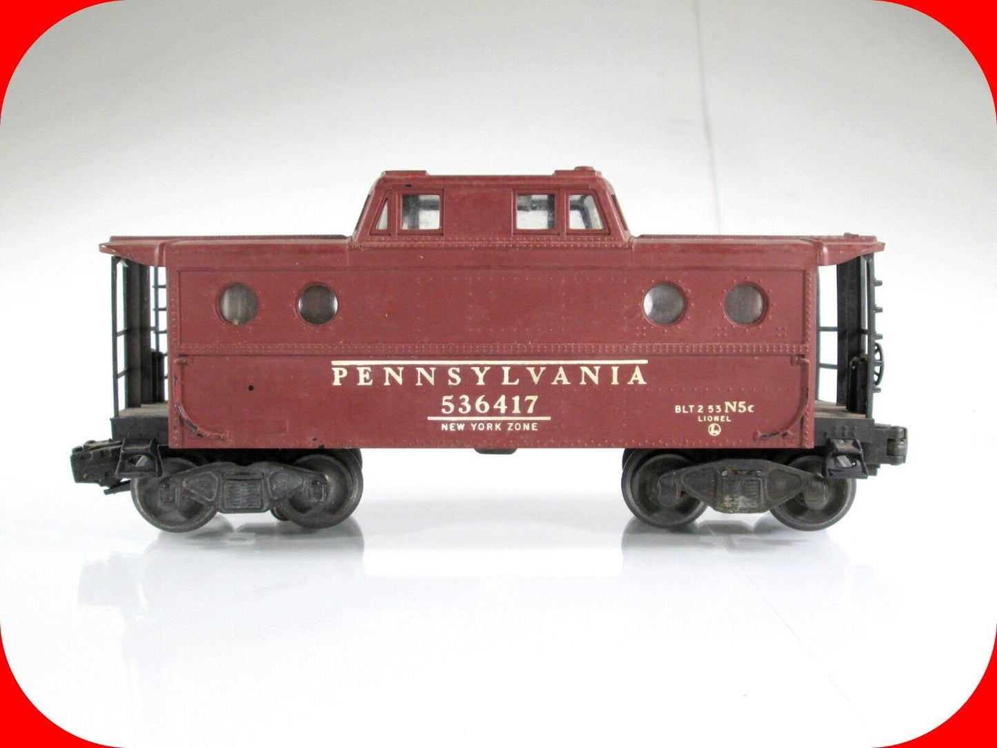 O Scale PENNSYLVANIA **New York Zone* Caboose #536417 -Lionel 6417, Light Works!