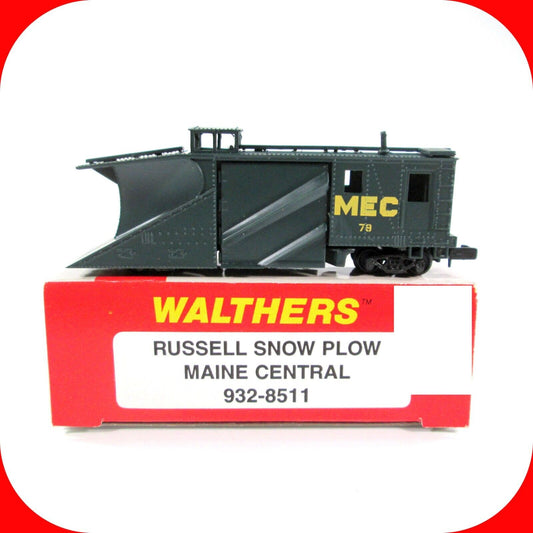 N Scale MAINE CENTRAL Russell Snow Plow -- MOW --- MEC #79 --- Walthers 932-8511