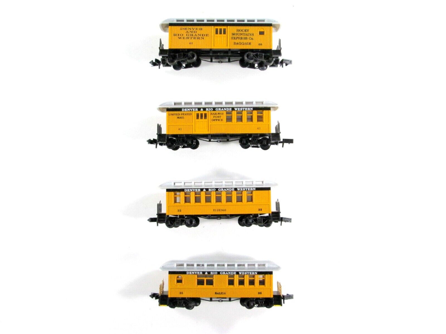 N Scale ***DENVER & RIO GRANDE WESTERN*** SILVERTON Overton 4-Pack -- Roundhouse