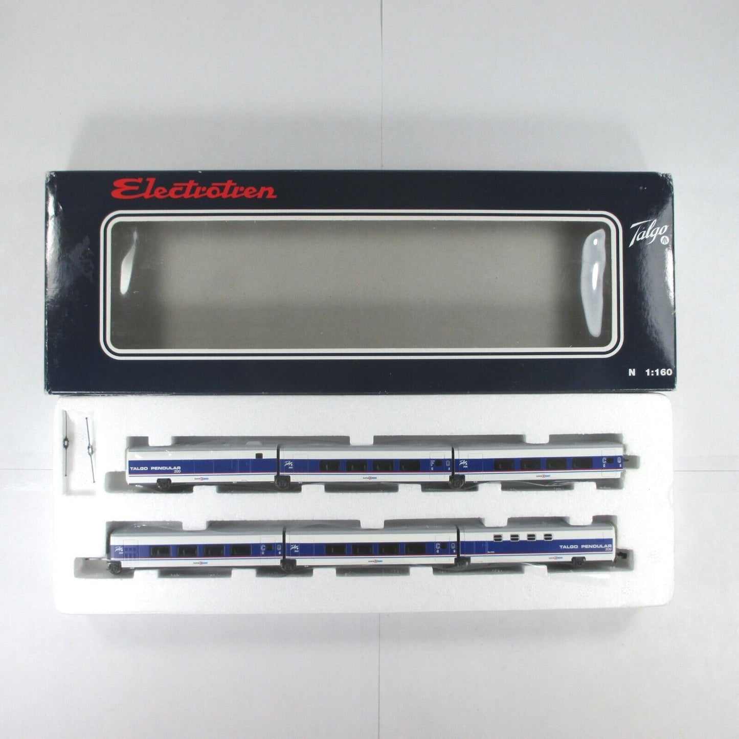 N Scale AMTRAK **TALGO PENDULAR** 200 Passenger 6-Car Set --- Electrotren 7251 K