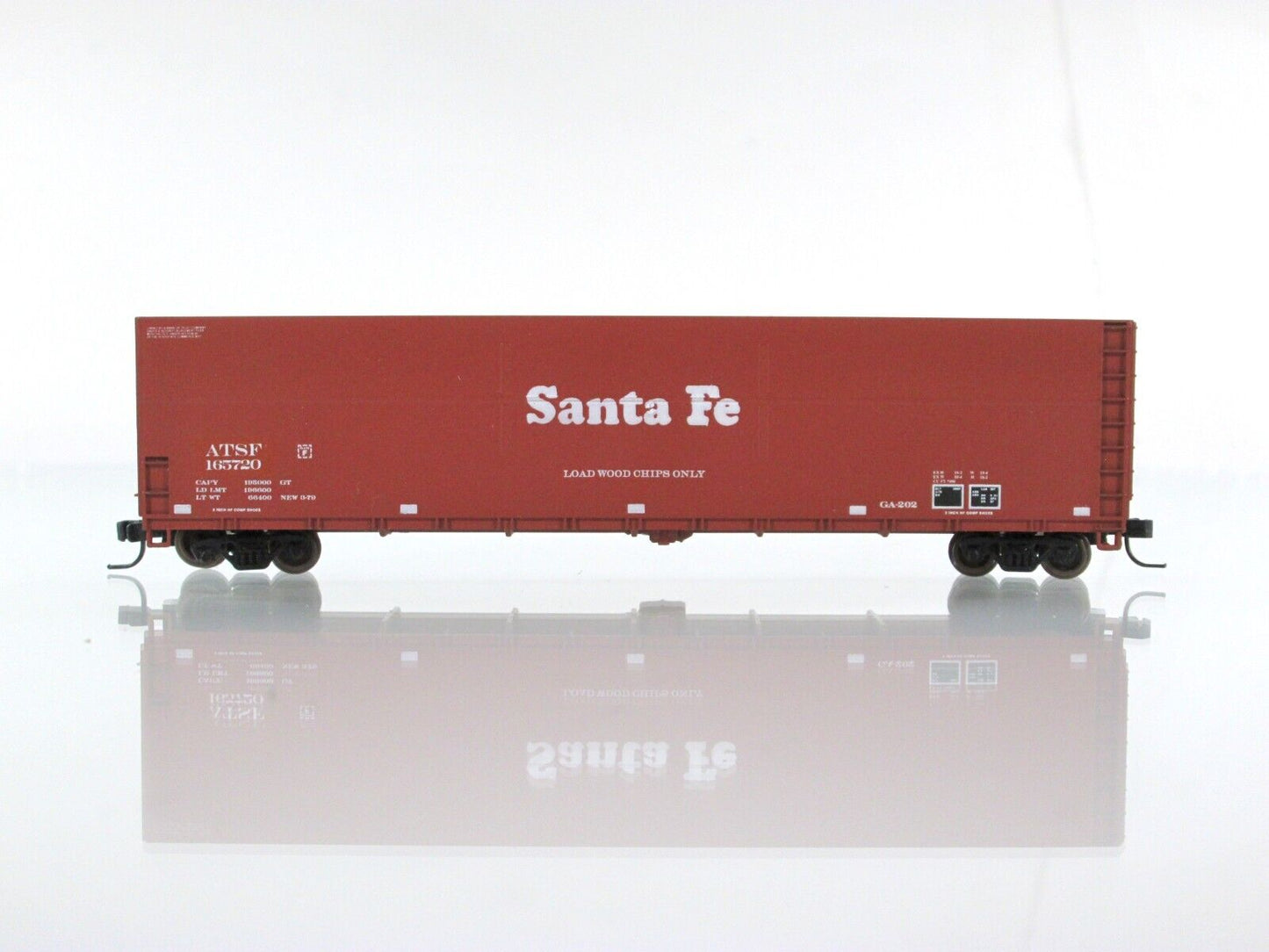 N Scale SANTA FE **WAR Of The WORLDS** Graffiti Wood Chip Gondola -Deluxe 170803