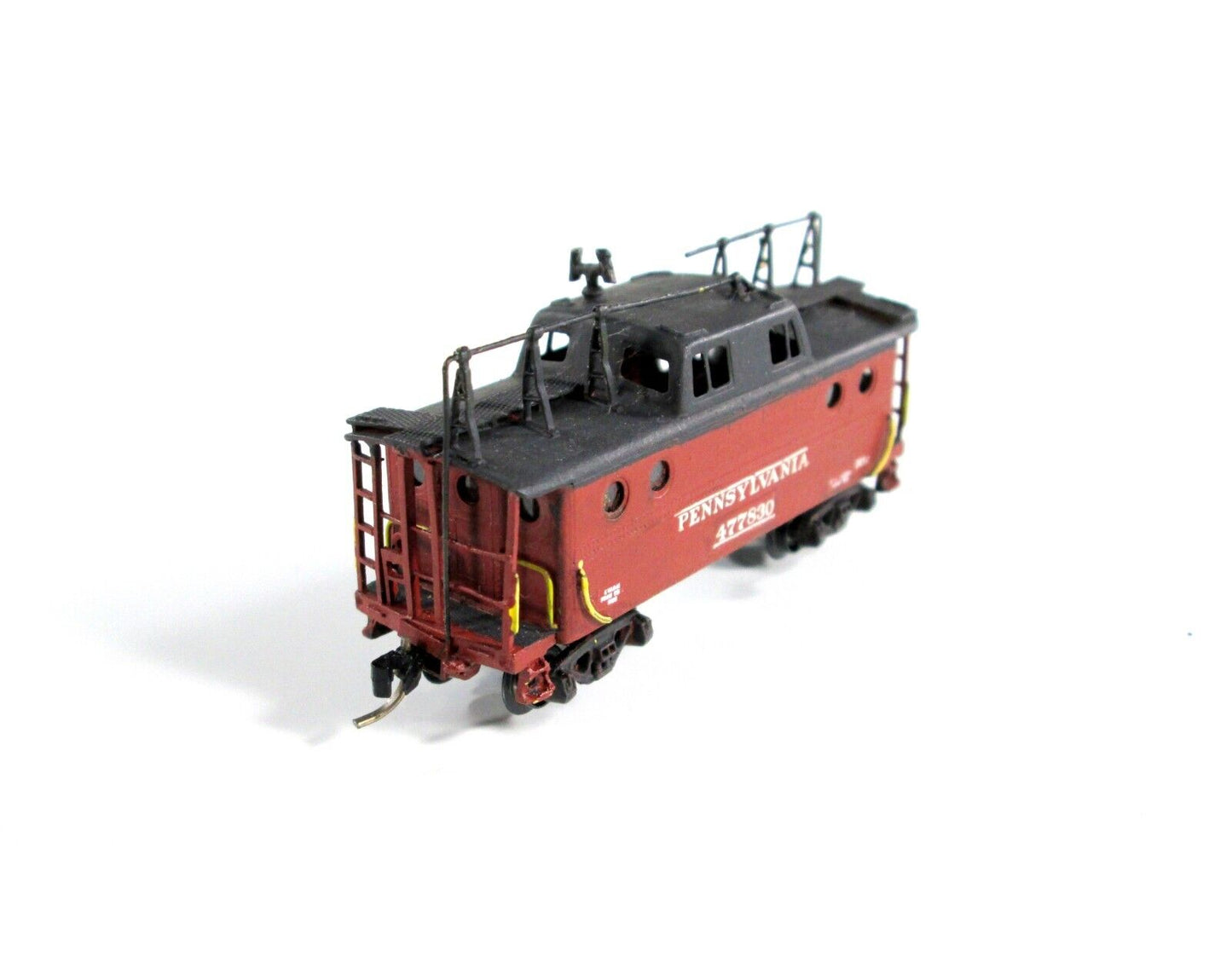N Scale BRASS Pennsylvania N5C Cabin Car Caboose w/ Antenna -PRECISION SCALE WBM