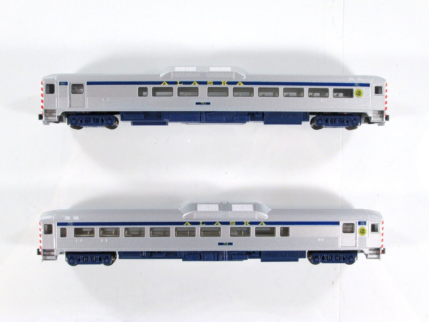 N Scale ALASKA RAILROAD Rail Diesel 2-Car Set F -- ARR 711, 712 -- Kato 106-3015
