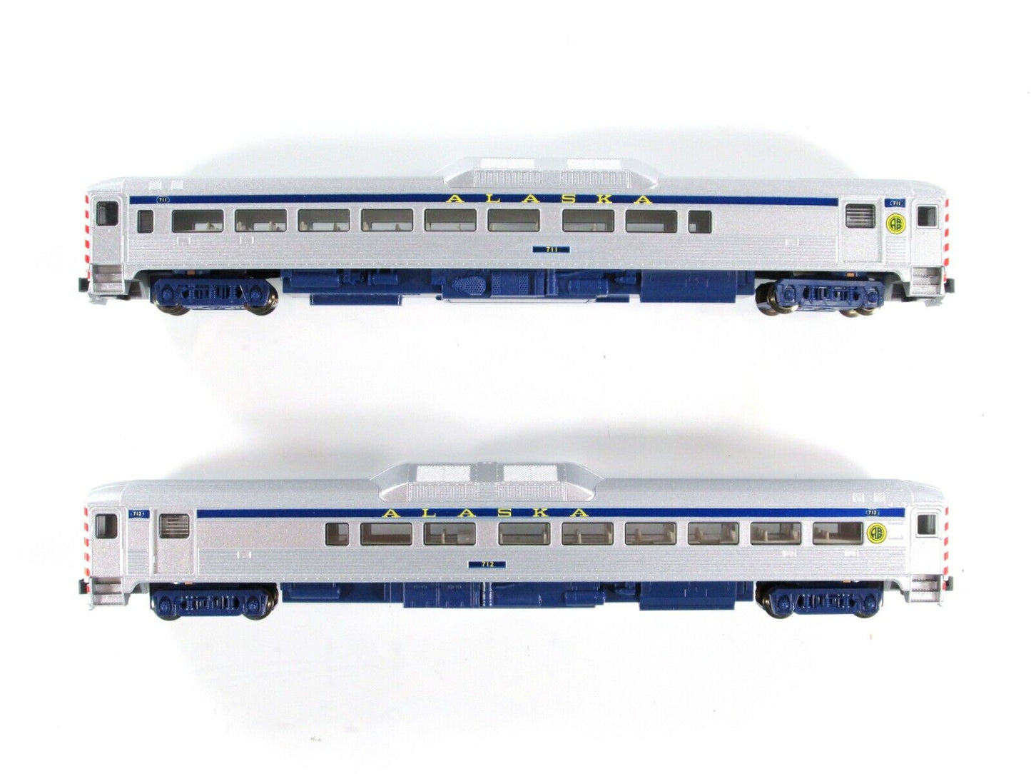 N Scale ALASKA RAILROAD Rail Diesel 2-Car Set F -- ARR 711, 712 -- Kato 106-3015