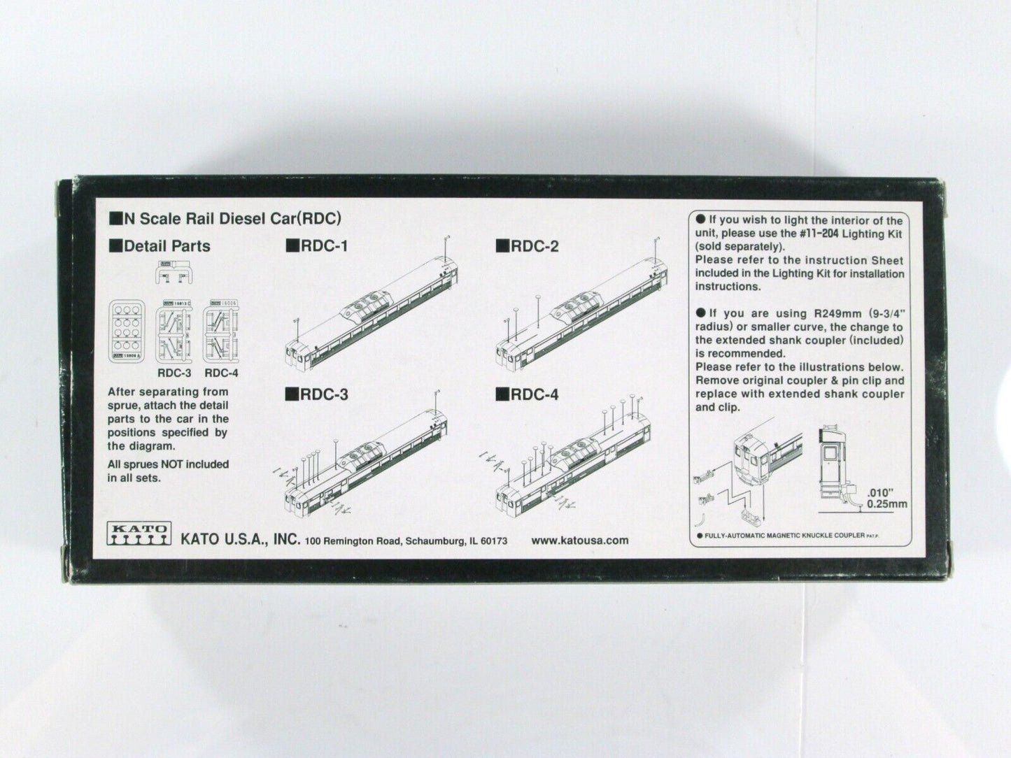 N Scale ALASKA RAILROAD Rail Diesel 2-Car Set F -- ARR 711, 712 -- Kato 106-3015