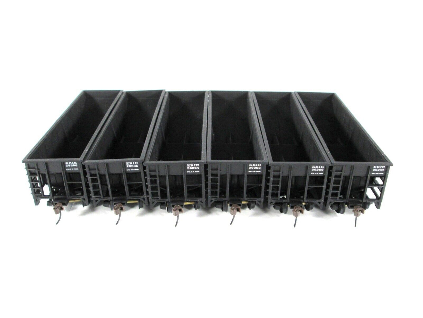 HO Scale ERIE PS-3 Rib Side Twin-Bay Hopper 6-Pack Set - Walthers 932-944 **NEW*
