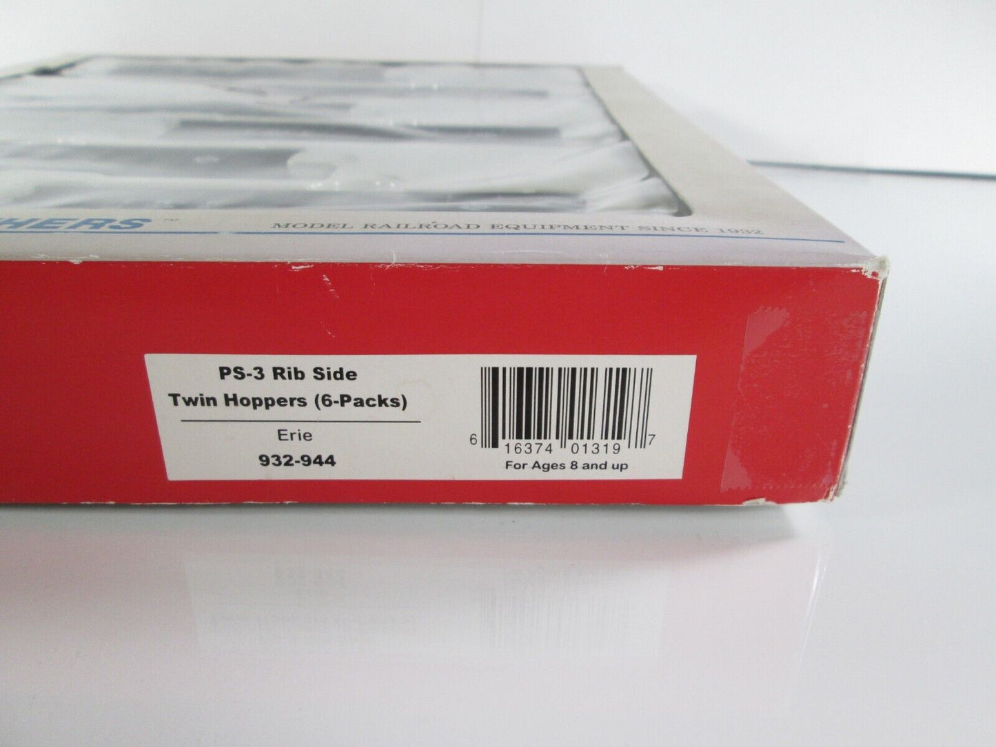 HO Scale ERIE PS-3 Rib Side Twin-Bay Hopper 6-Pack Set - Walthers 932-944 **NEW*