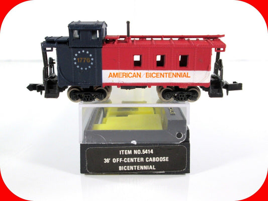 N Scale AMERICAN BICENTENNIAL 36' Offset Cupola Caboose 1776-1976 -Bachmann 5414