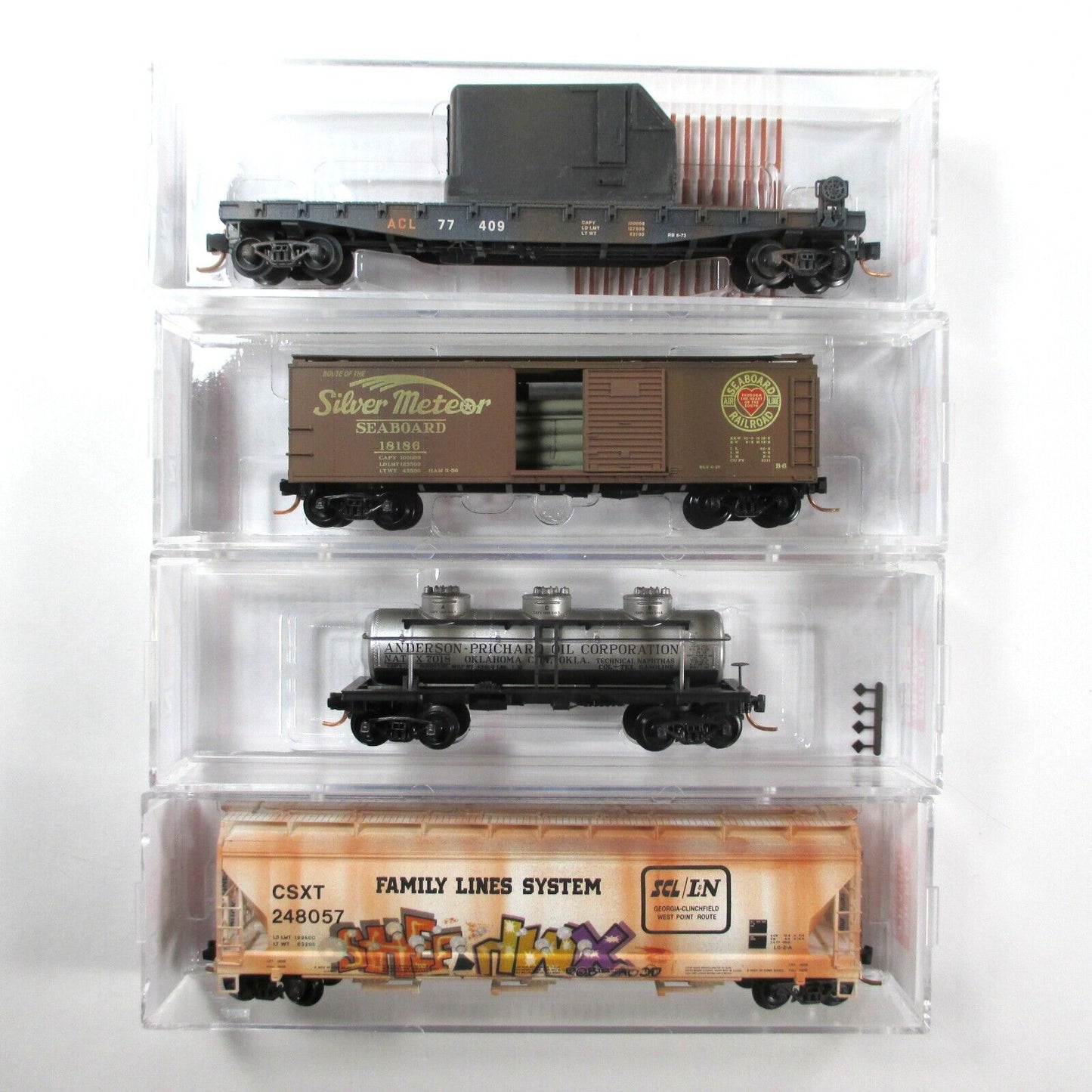 N Scale SOUTHEAST REGION - Flat, Tank, Hopper, Box Car *WEATHERED - Micro Trains