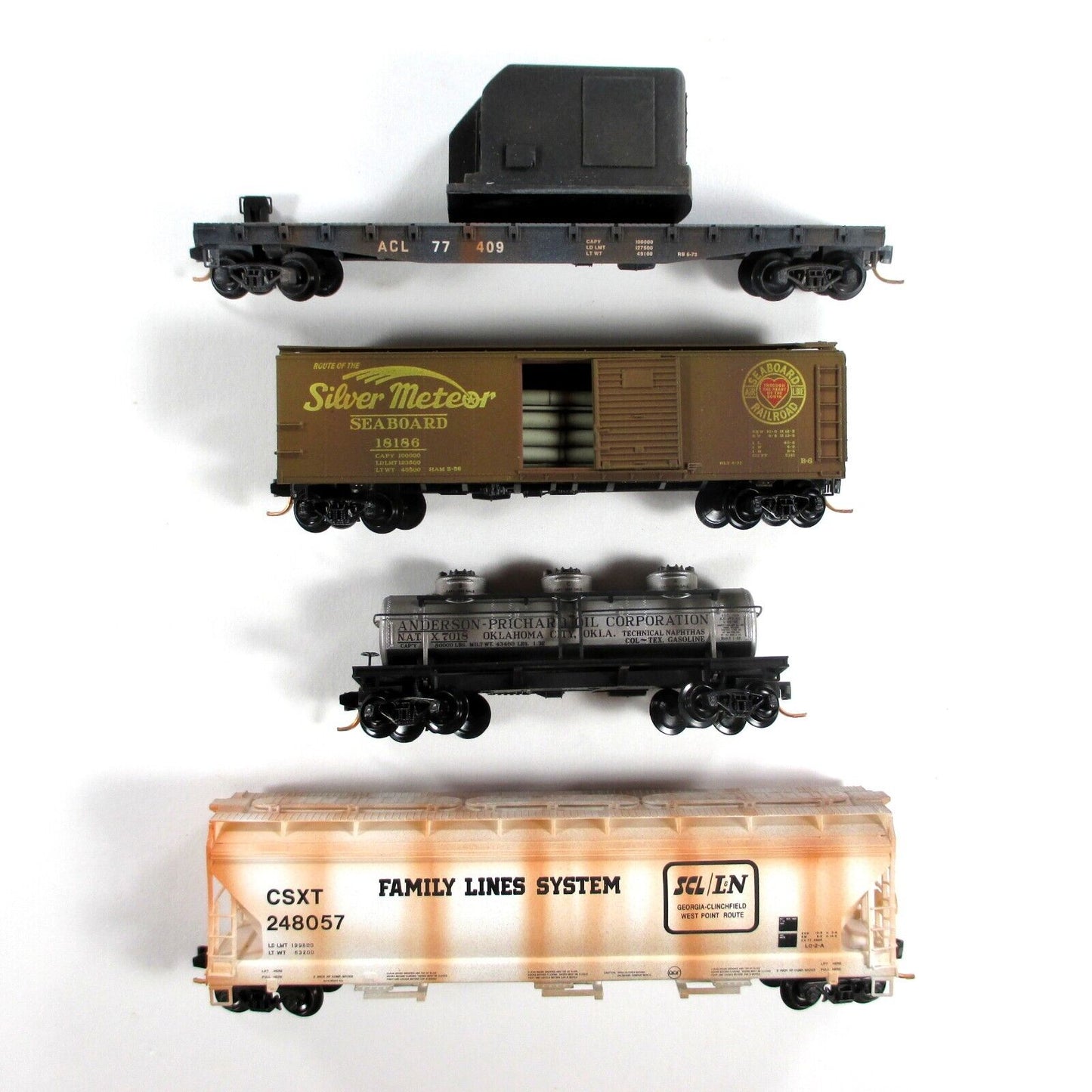 N Scale SOUTHEAST REGION - Flat, Tank, Hopper, Box Car *WEATHERED - Micro Trains