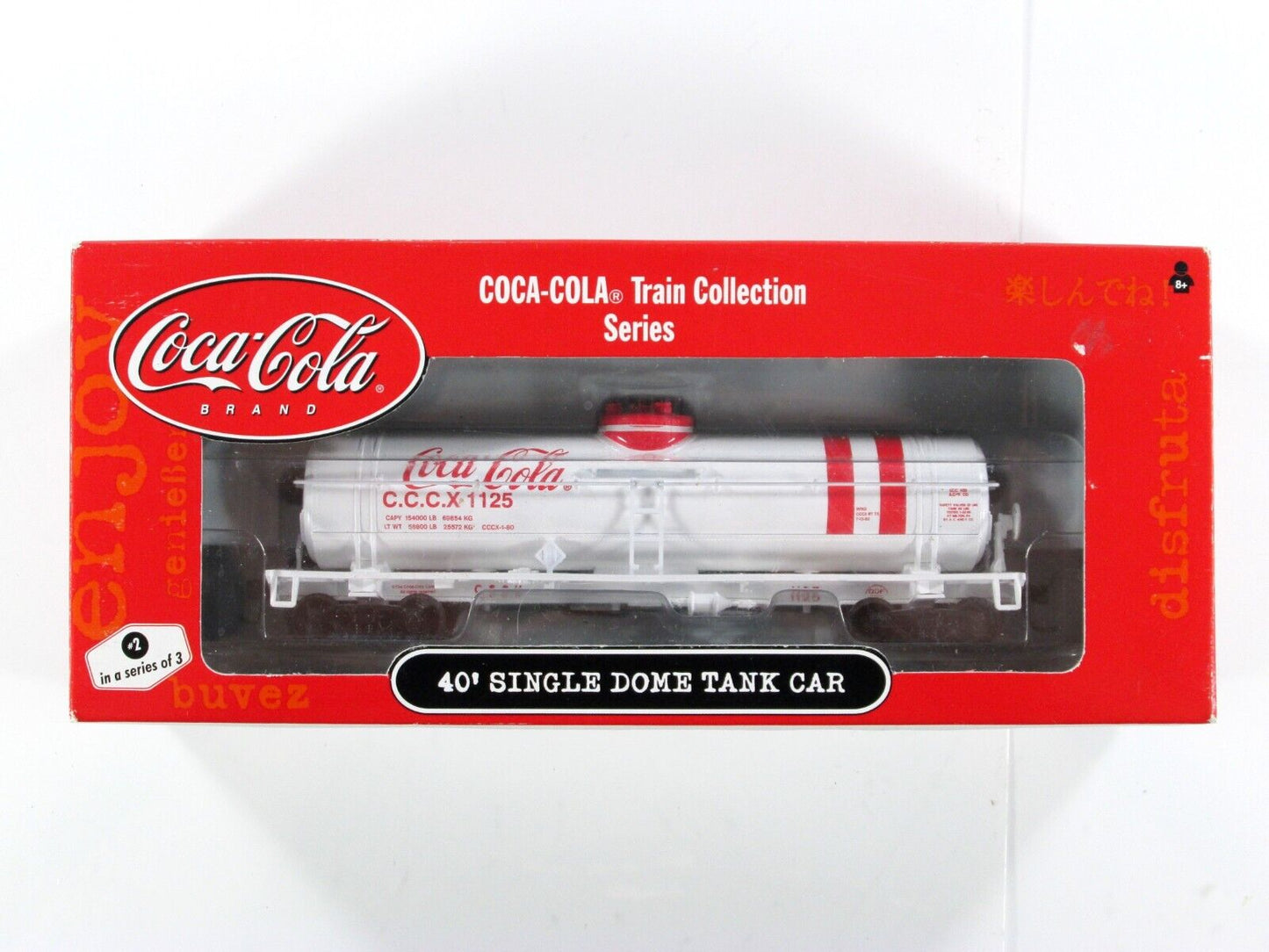 HO Scale COCA-COLA Collection 40' Single Dome Tank Car - CCCX 1125 - Athearn