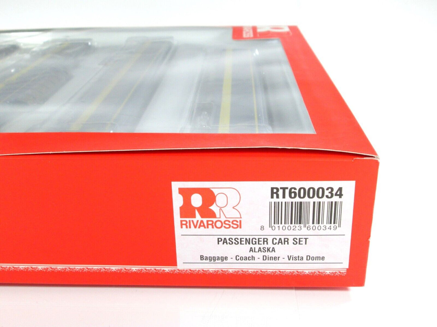 HO Scale ALASKA RAILROAD Passenger 4-Car Set -- Rivarossi RT600034, Knuckle Cplr