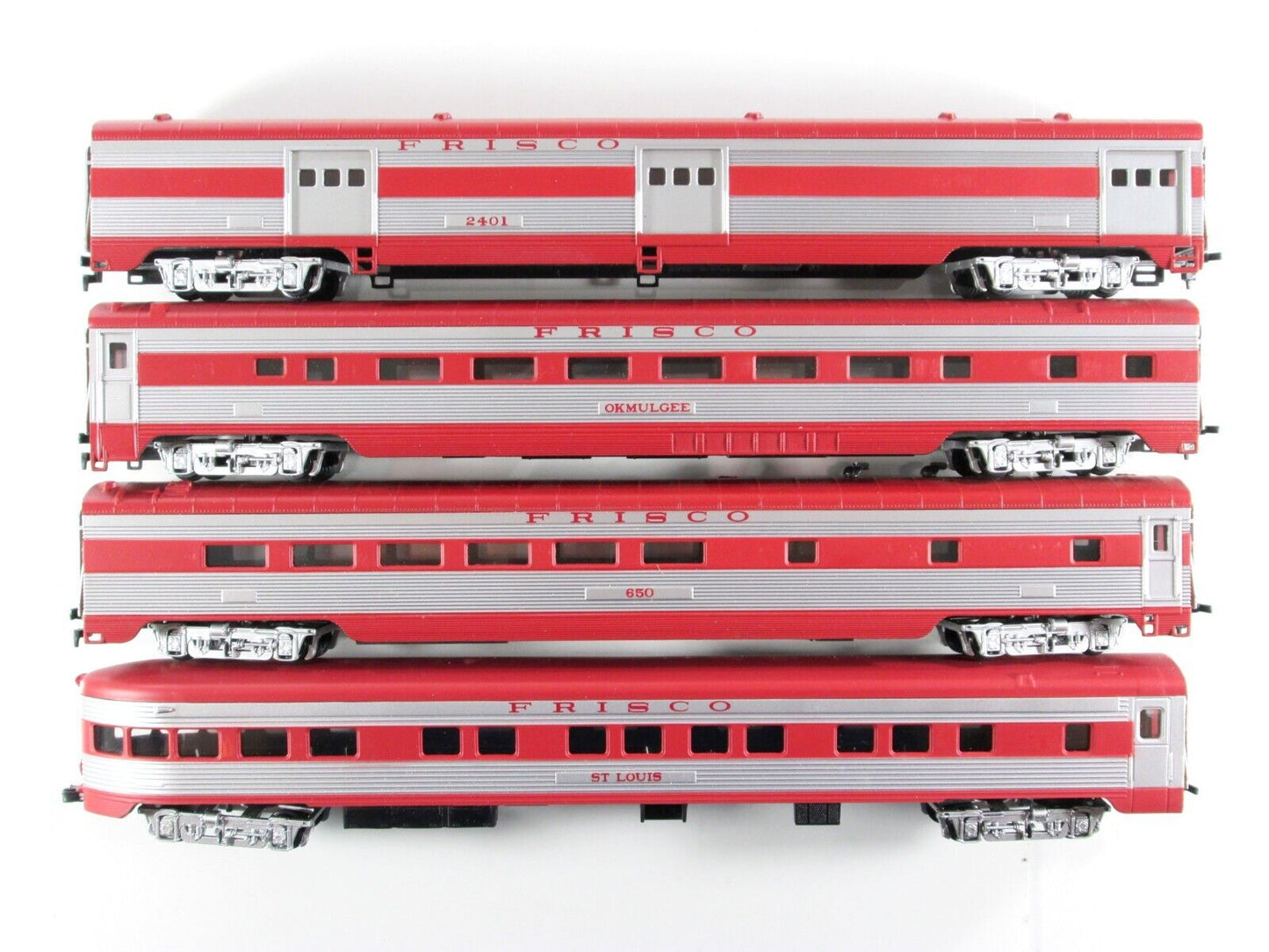 HO Scale FRISCO / SL-SF Lightweight Passenger Car 8-Pack Set - IHC 47878