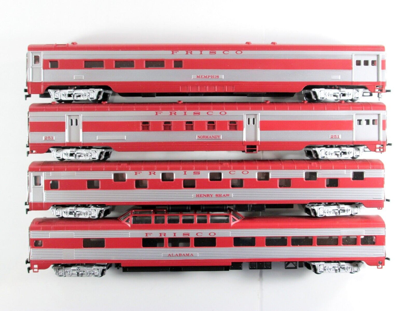 HO Scale FRISCO / SL-SF Lightweight Passenger Car 8-Pack Set - IHC 47878