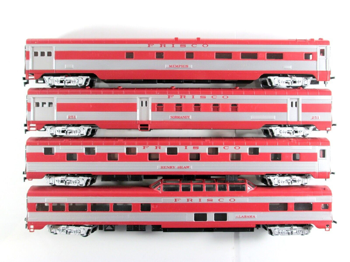 HO Scale FRISCO / SL-SF Lightweight Passenger Car 8-Pack Set - IHC 47878