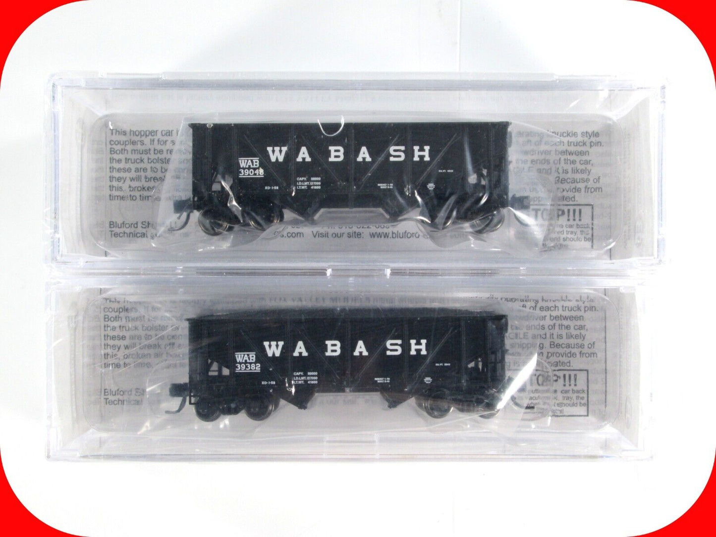 N Scale GULF MOBILE & OHIO *War* Hopper Set - GM&O 60738, 60144 -- Bluford 63092
