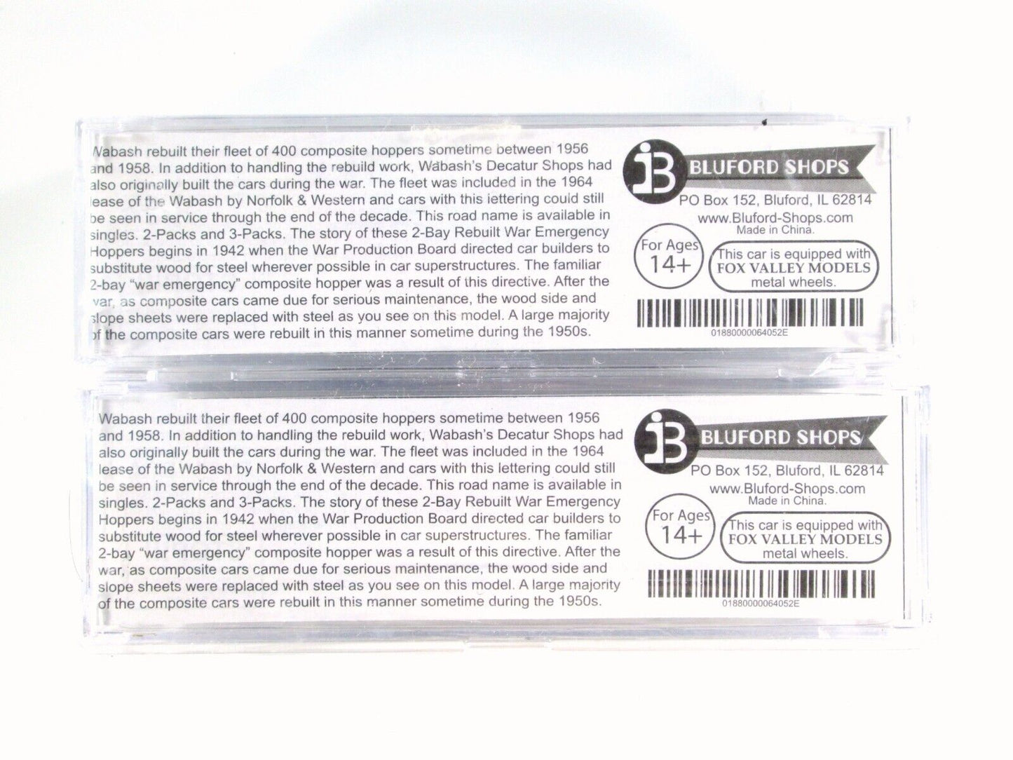 N Scale GULF MOBILE & OHIO *War* Hopper Set - GM&O 60738, 60144 -- Bluford 63092