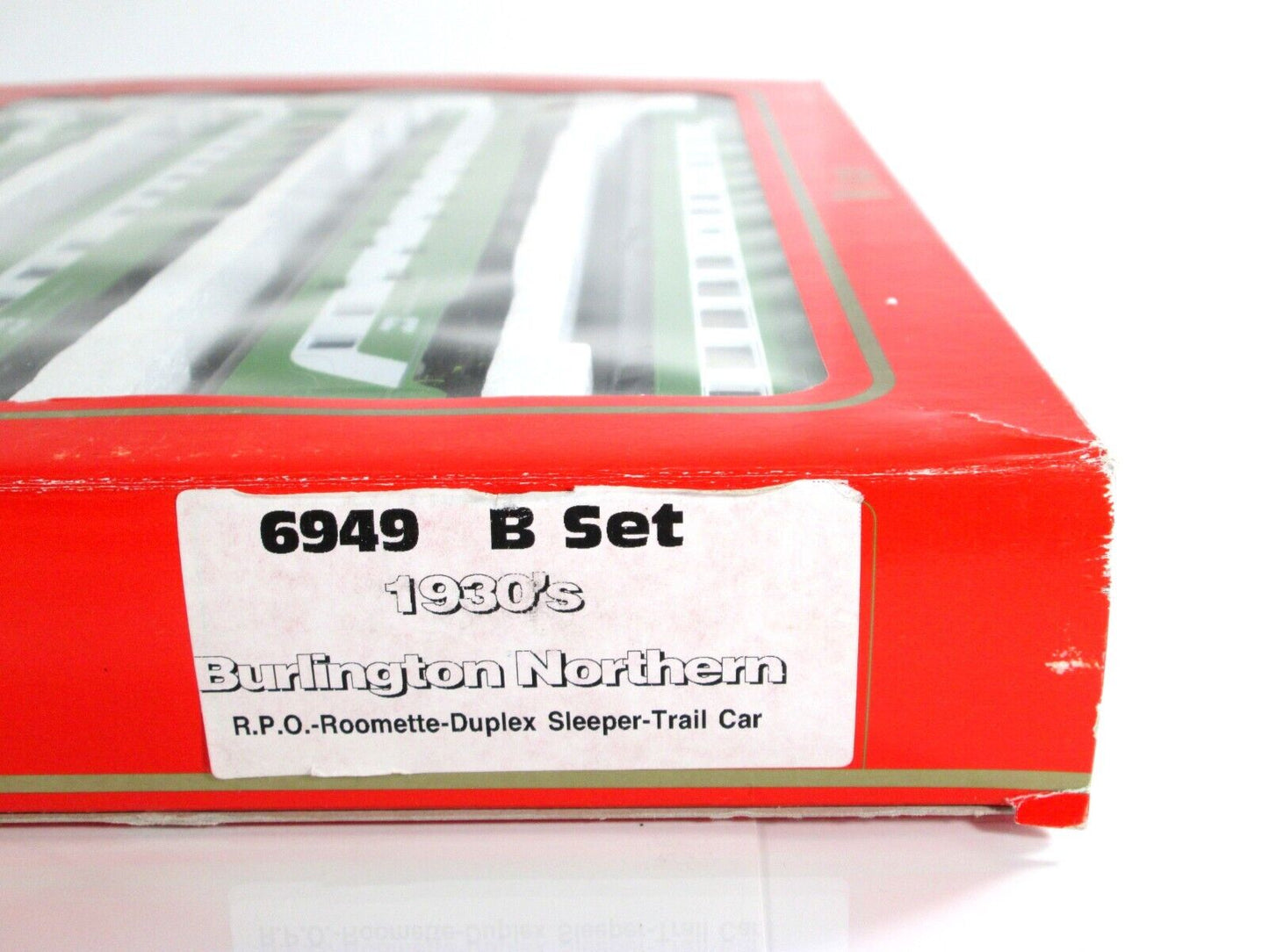 HO Scale BURLINGTON NORTHERN 1930s Passenger Set B -Rivarossi 6949, Knuckle Cplr