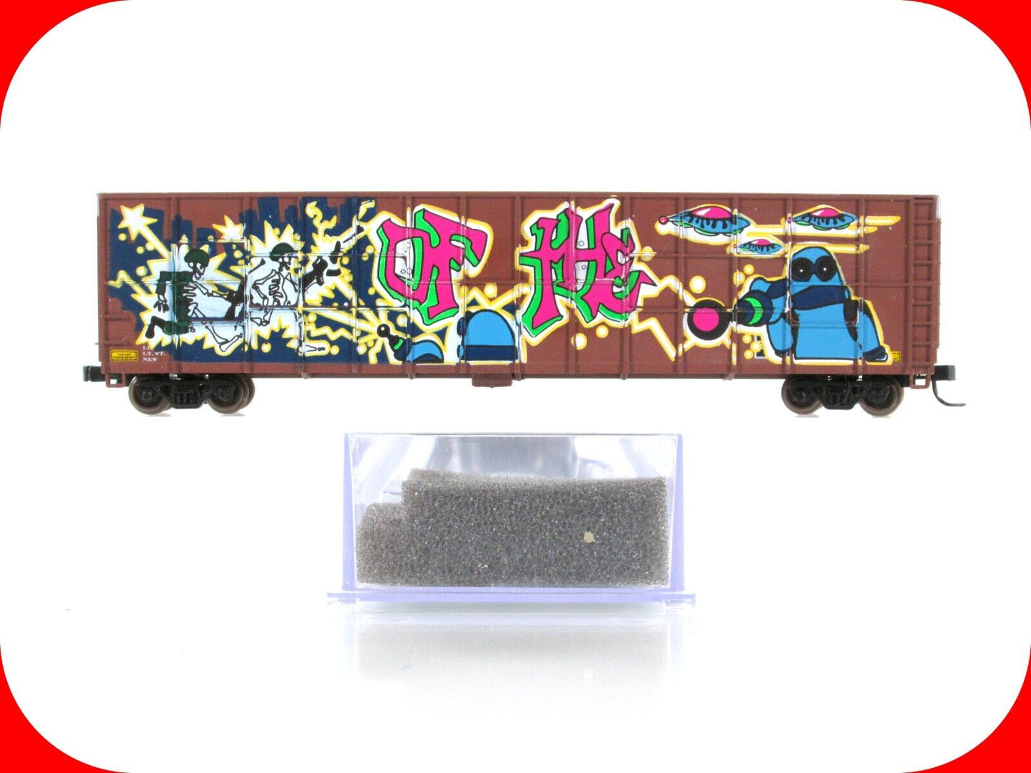 N Scale WestVaco **WAR Of The WORLDS** Graffiti Wood Chip Gondola -Deluxe 170803