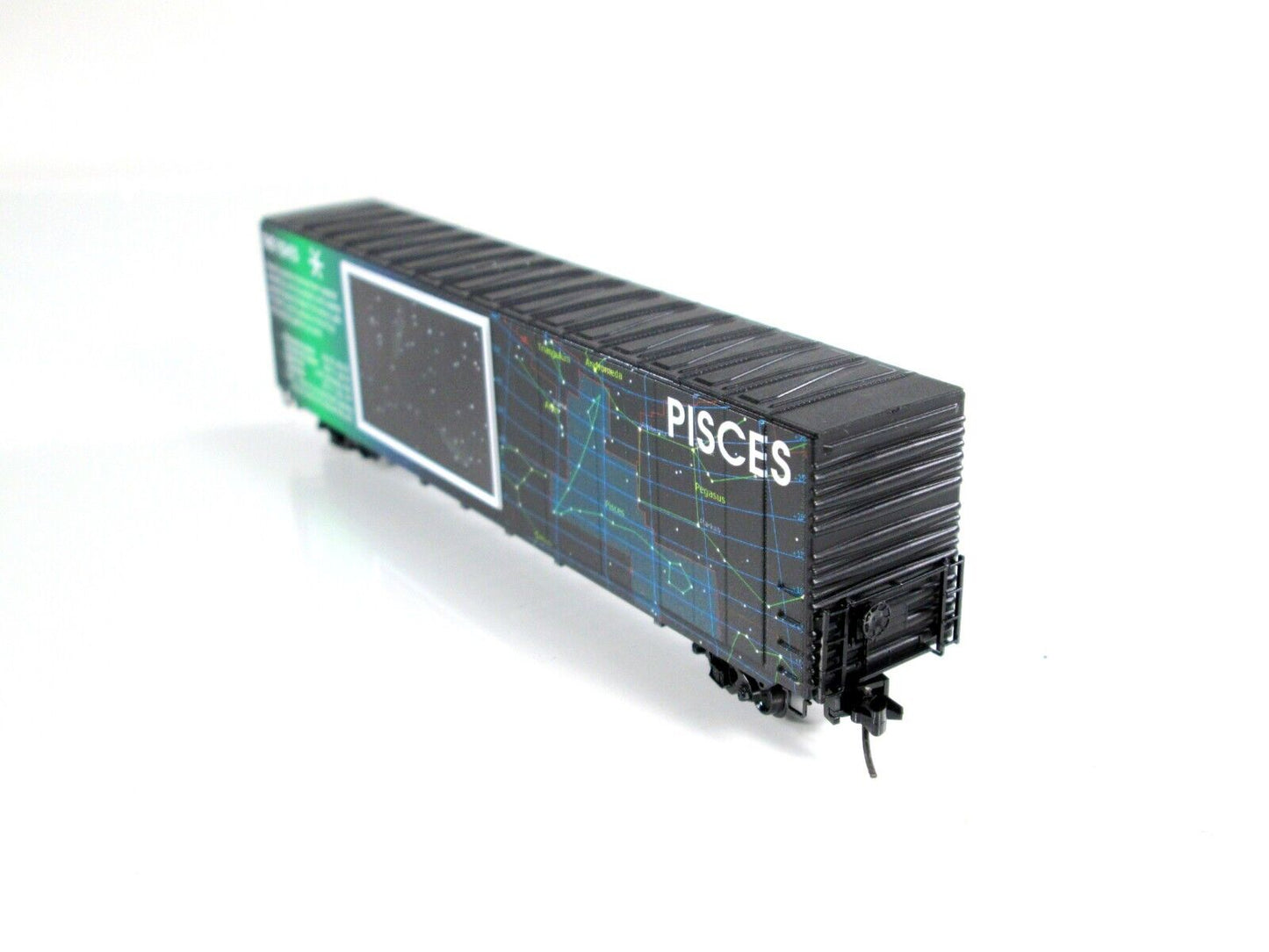 N Scale PISCES *THE FISHES* Feb-March ZODIAC, 60' Box Car -Micro Trains 10200214