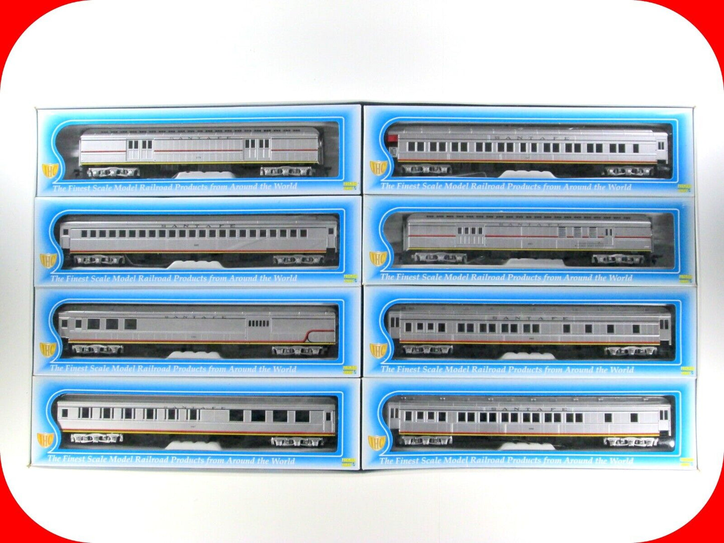 HO Scale SANTA FE ***VALLEY FLYER*** Heavyweight Passenger 8-Car Set - IHC 49038