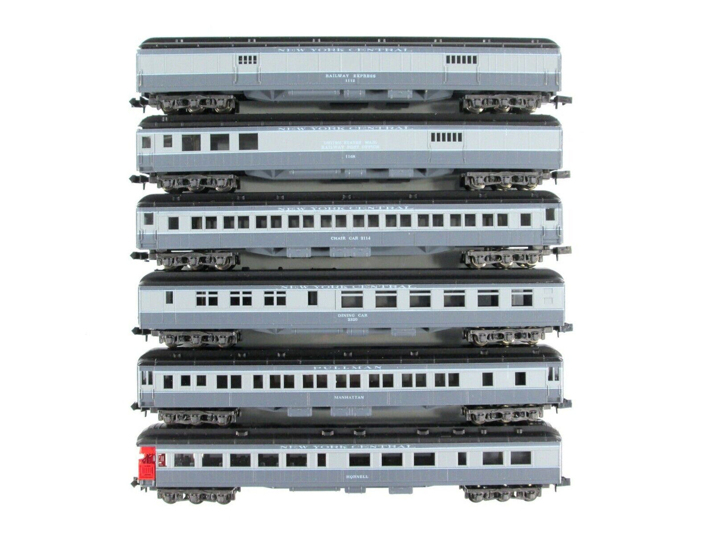 N Scale NEW YORK CENTRAL Heavyweight Passenger Car 6-Pack Set 1 - Con-Cor 570022