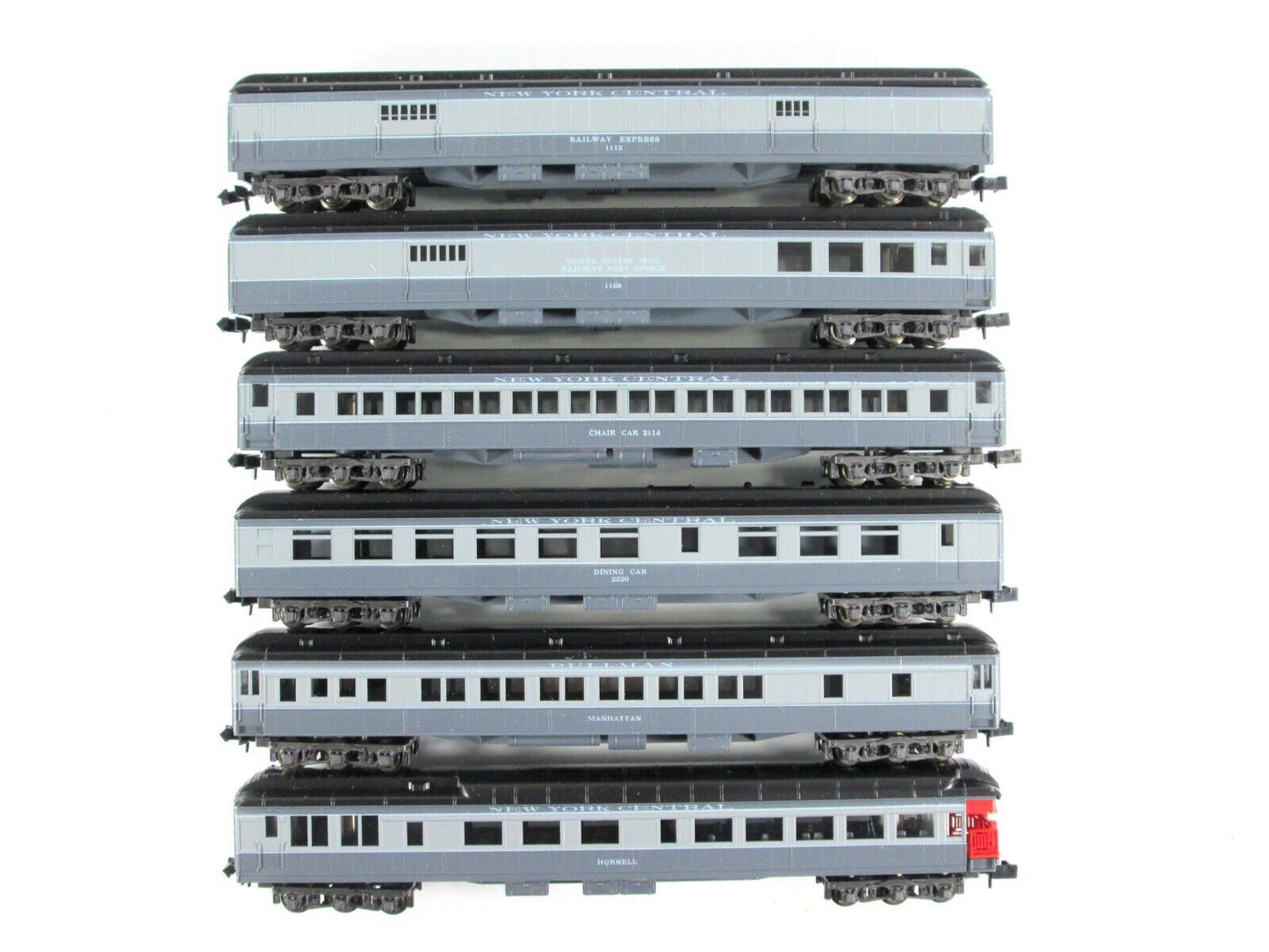 N Scale NEW YORK CENTRAL Heavyweight Passenger Car 6-Pack Set 1 - Con-Cor 570022