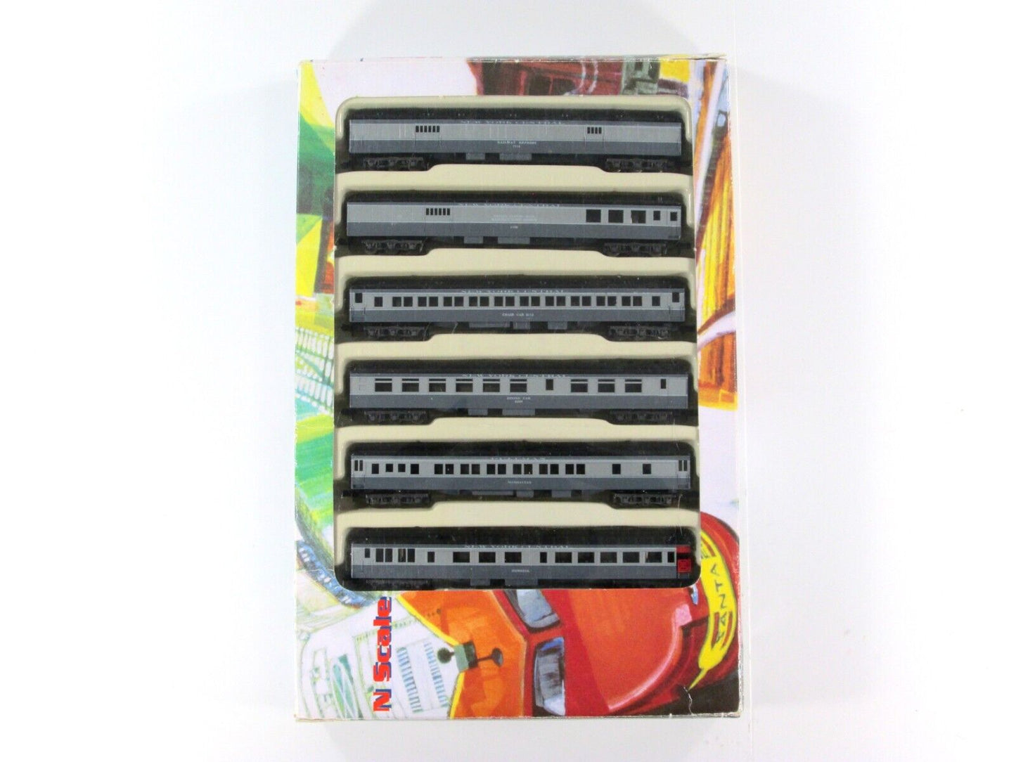 N Scale NEW YORK CENTRAL Heavyweight Passenger Car 6-Pack Set 1 - Con-Cor 570022