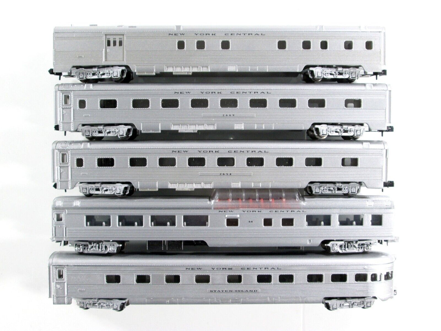 N Scale NEW YORK CENTRAL Lightweight Passenger Car 5-Pack Set -- Con-Cor 5400021