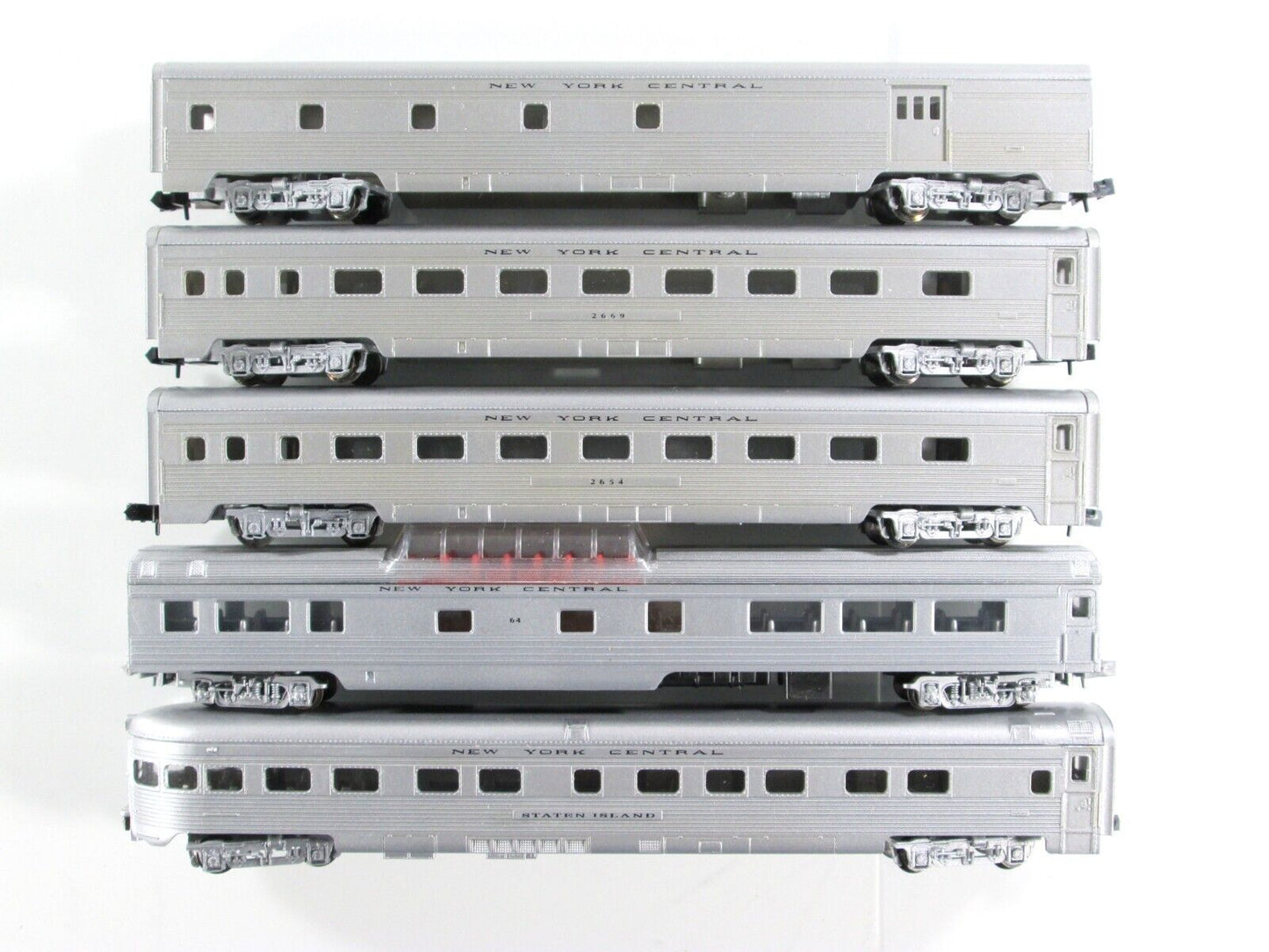 N Scale NEW YORK CENTRAL Lightweight Passenger Car 5-Pack Set -- Con-Cor 5400021